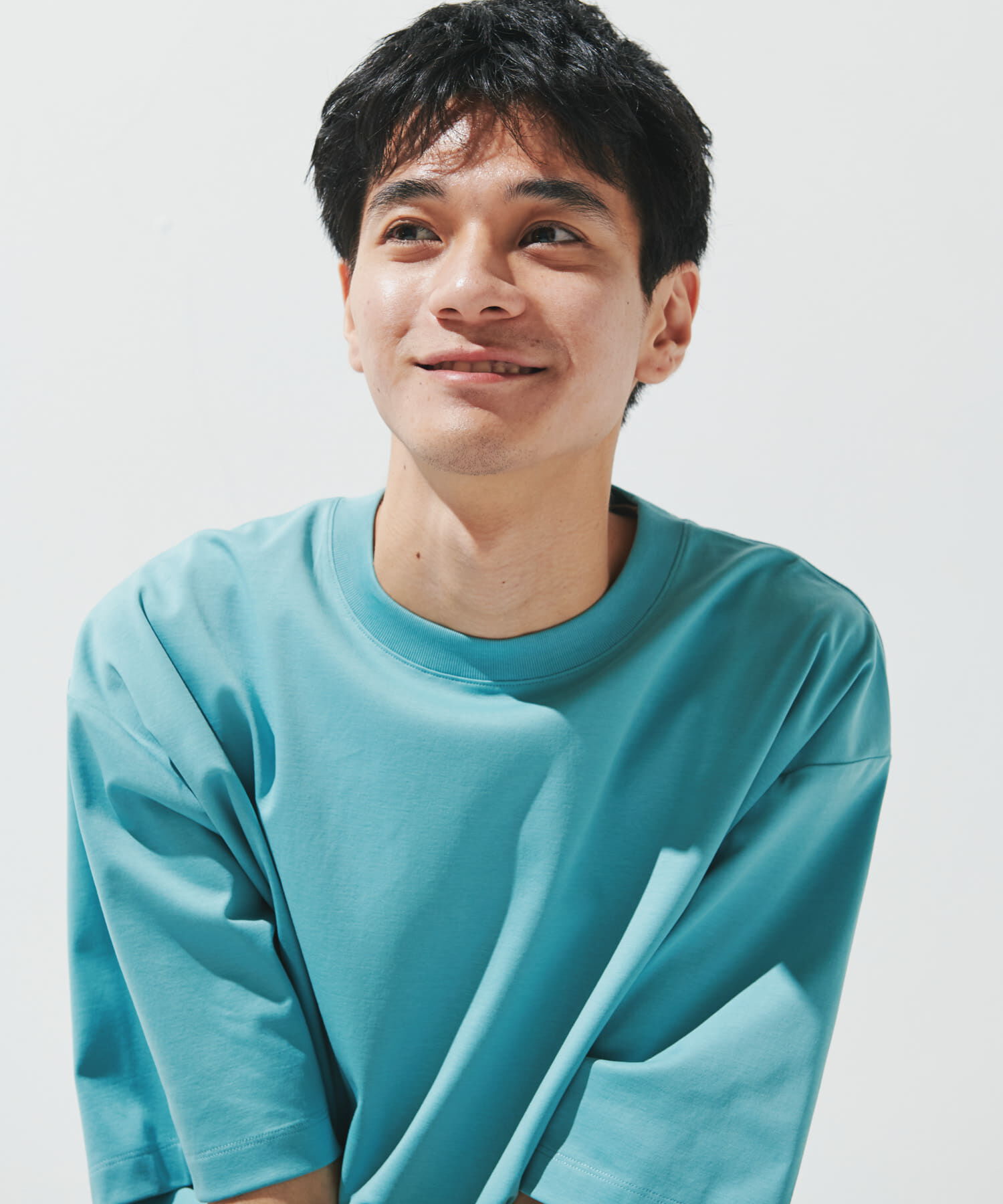 URBAN RESEARCH DOORS「『UR TECH』サマシェア クルーネックTシャツ」|Tシャツ・カットソー|