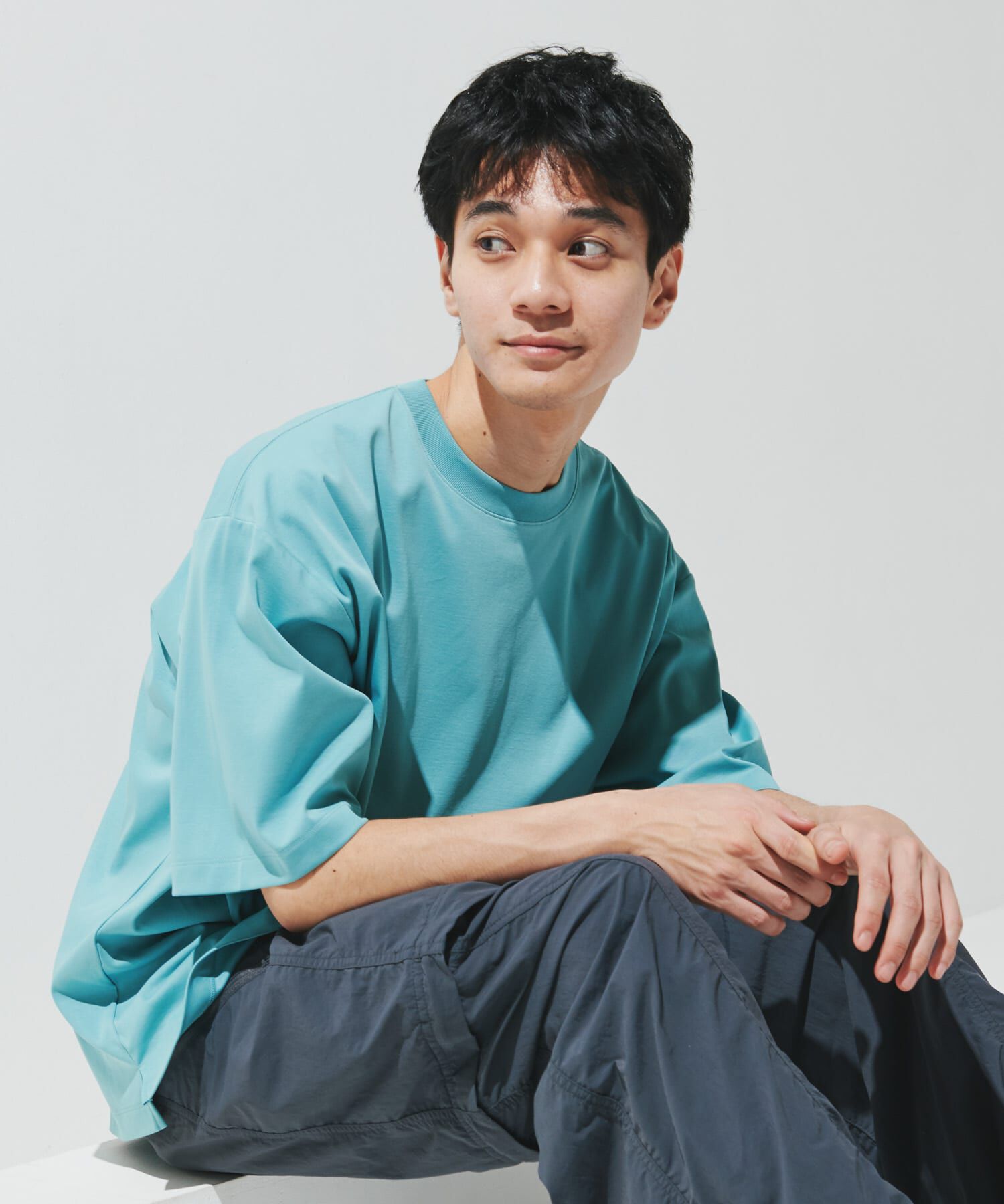 URBAN RESEARCH DOORS「『UR TECH』サマシェア クルーネックTシャツ」|Tシャツ・カットソー|