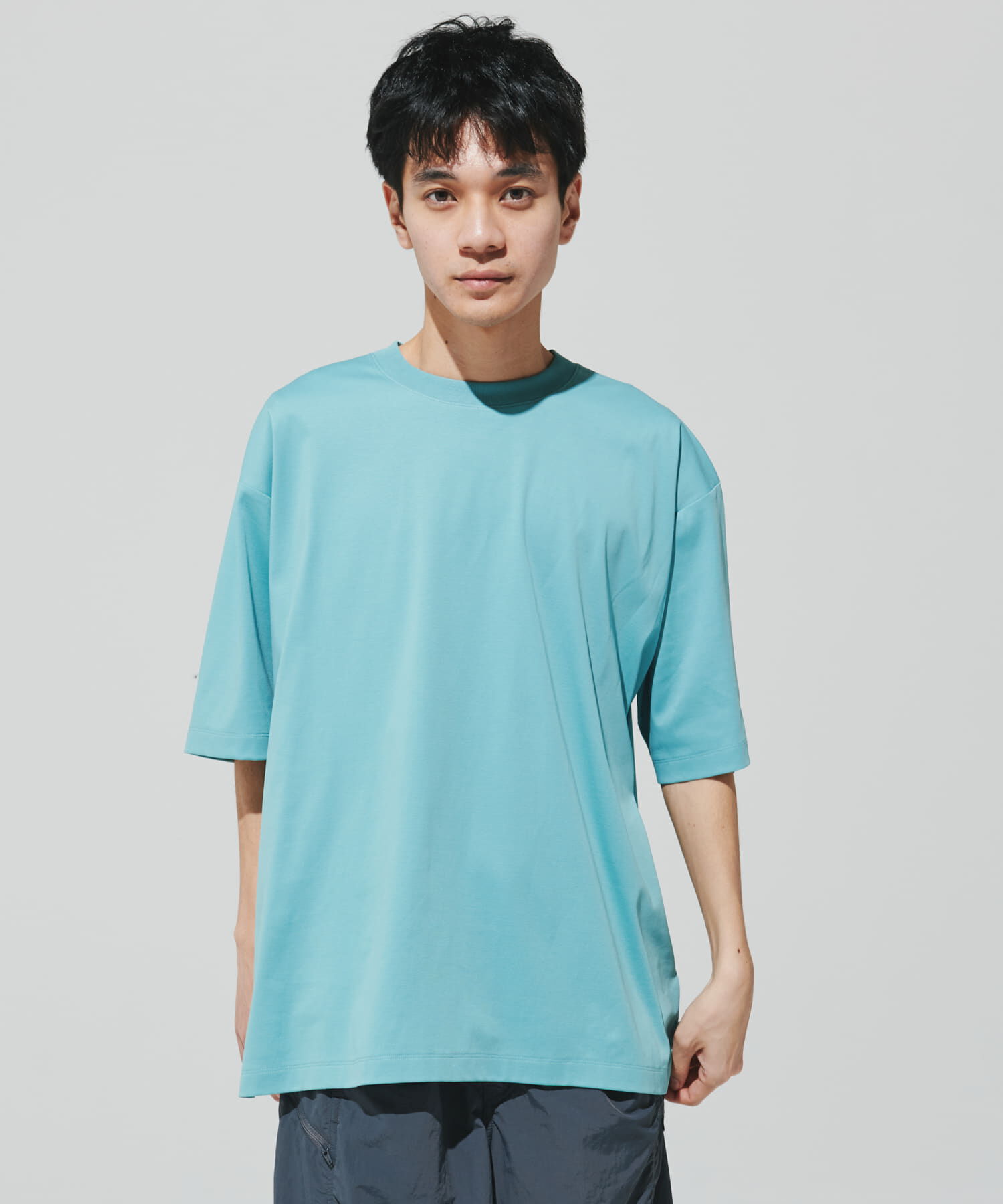 URBAN RESEARCH DOORS「『UR TECH』サマシェア クルーネックTシャツ」|Tシャツ・カットソー|