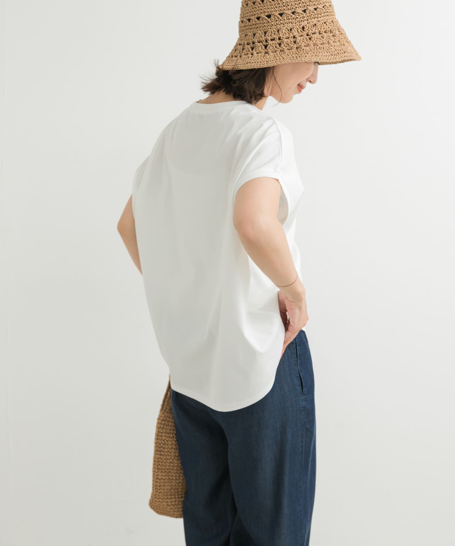 URBAN RESEARCH DOORS「『UR TECH』汗染み防止ドルマンTシャツ」|Tシャツ・カットソー|