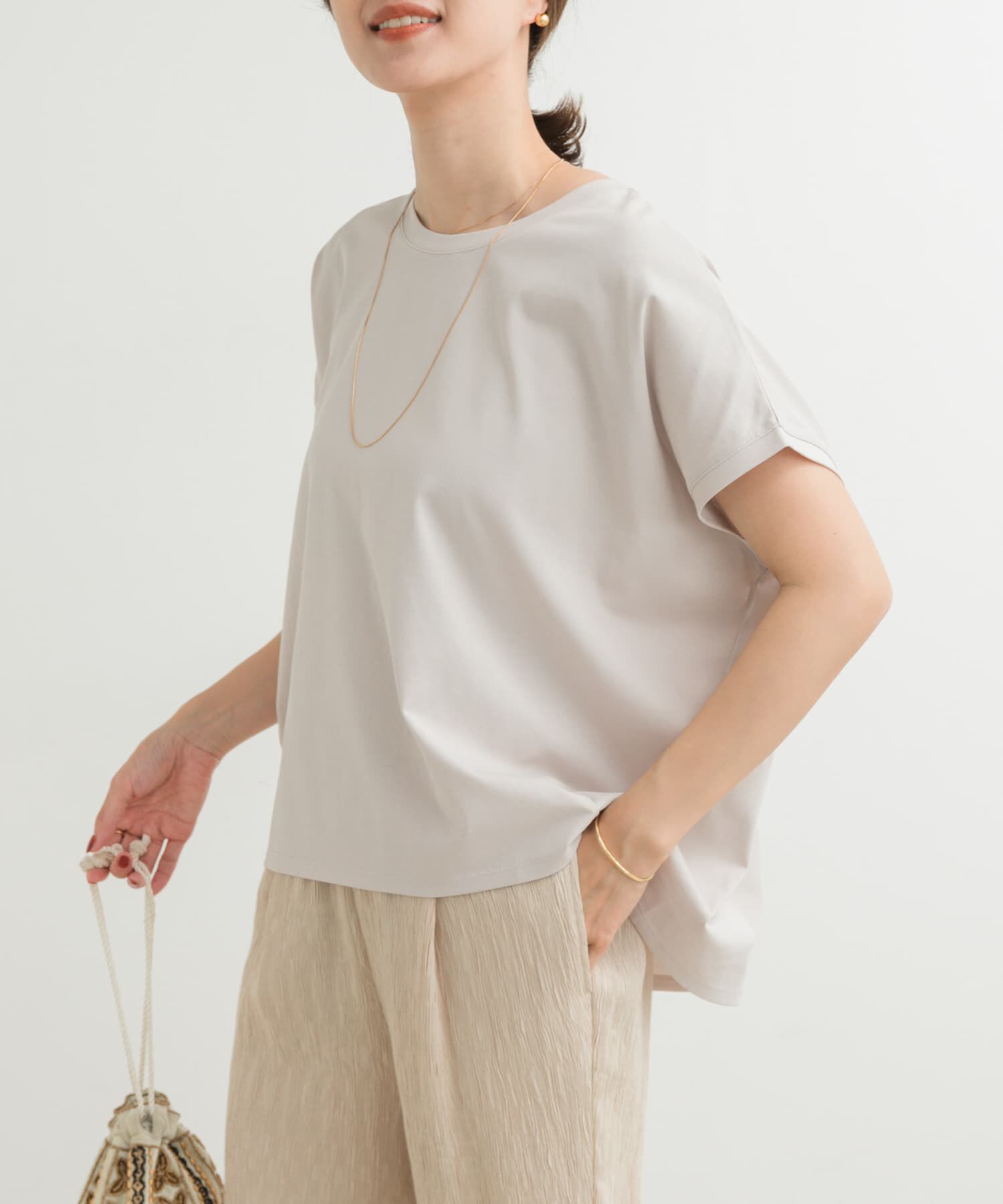 URBAN RESEARCH DOORS「『UR TECH』汗染み防止ドルマンTシャツ」|Tシャツ・カットソー|