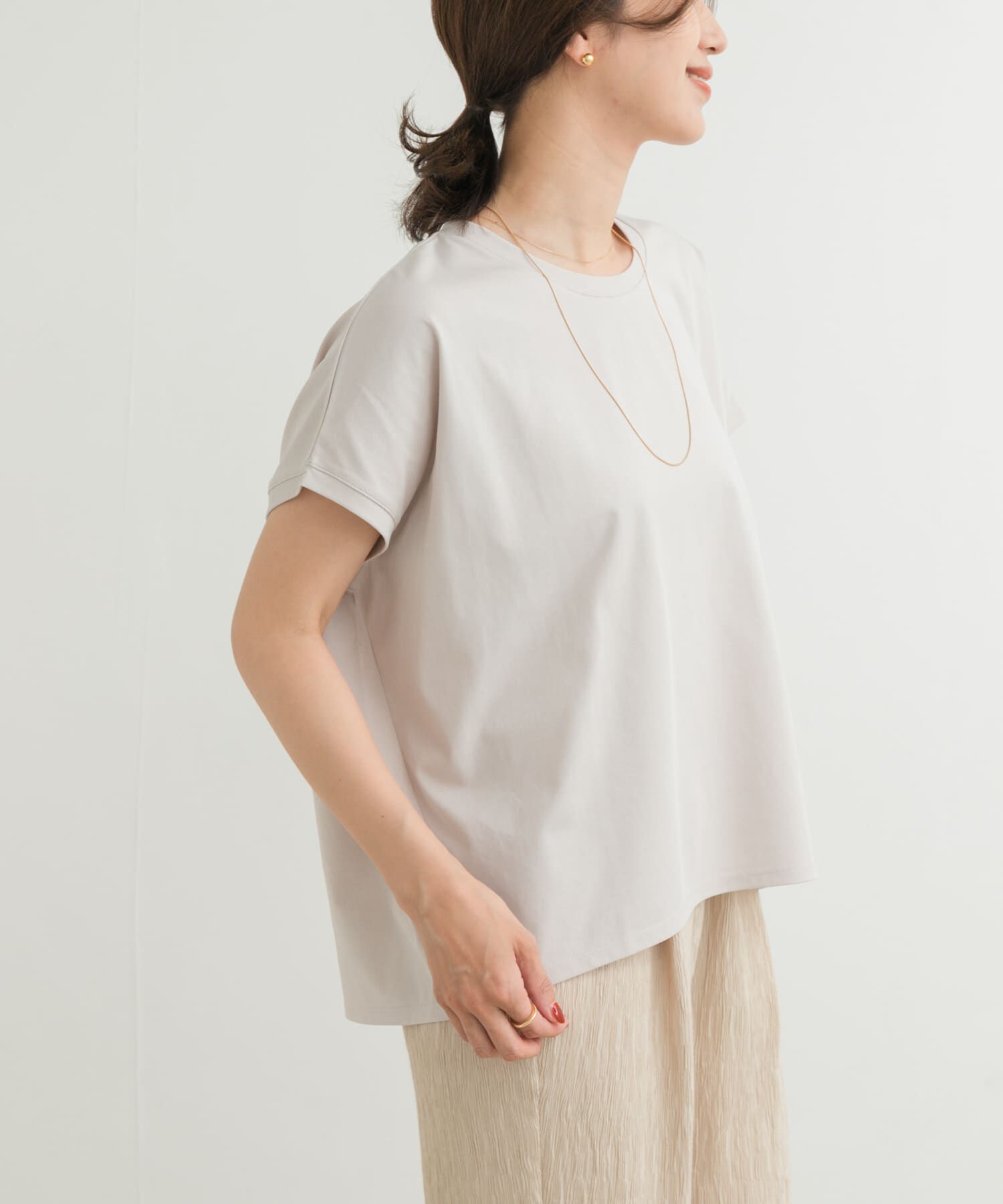 URBAN RESEARCH DOORS「『UR TECH』汗染み防止ドルマンTシャツ」|Tシャツ・カットソー|