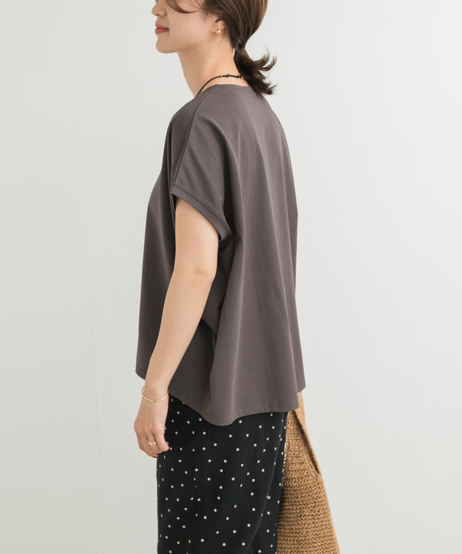 URBAN RESEARCH DOORS「『UR TECH』汗染み防止ドルマンTシャツ」|Tシャツ・カットソー|