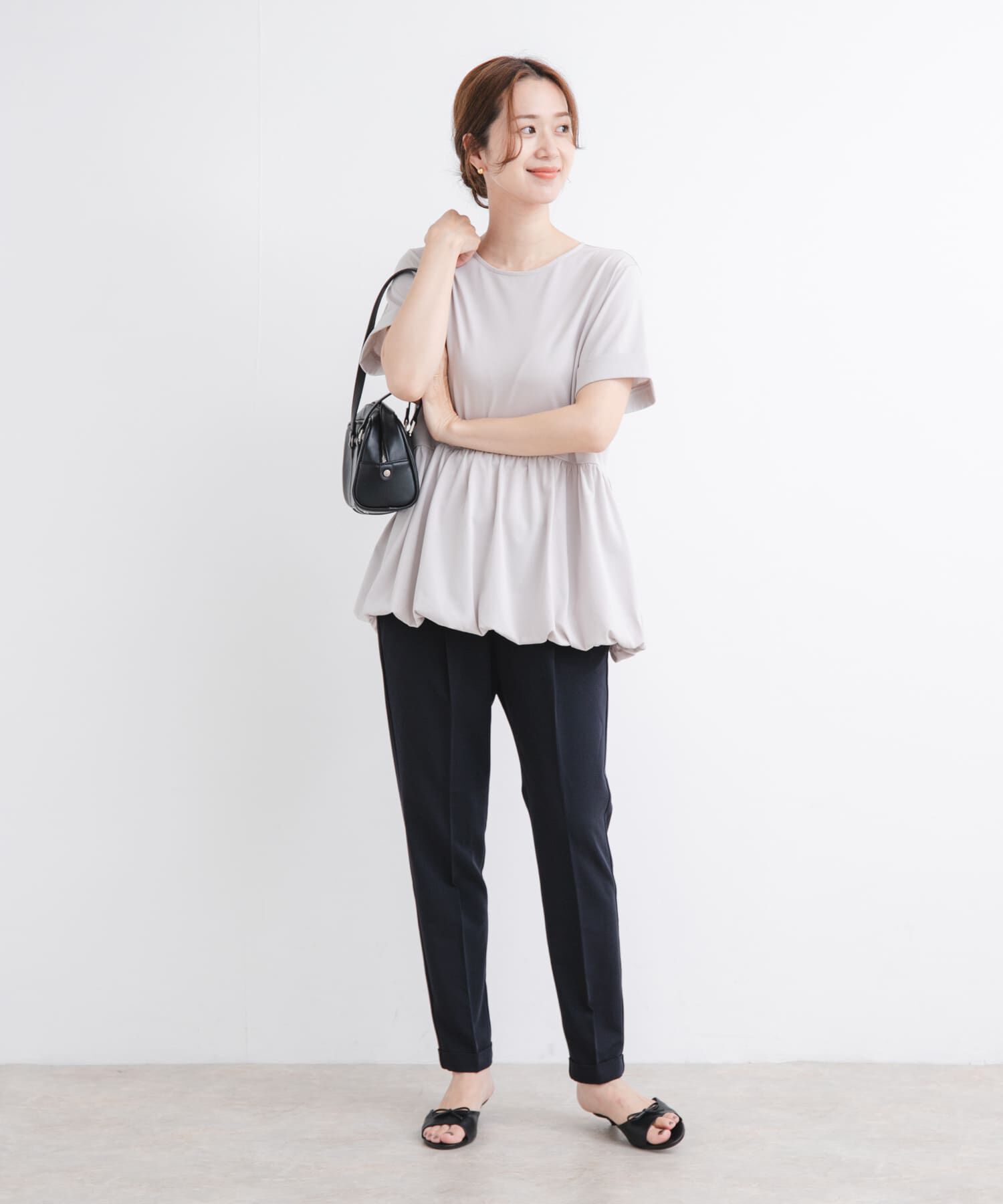 URBAN RESEARCH DOORS「ペプラムバルーンTシャツ」|Tシャツ・カットソー|