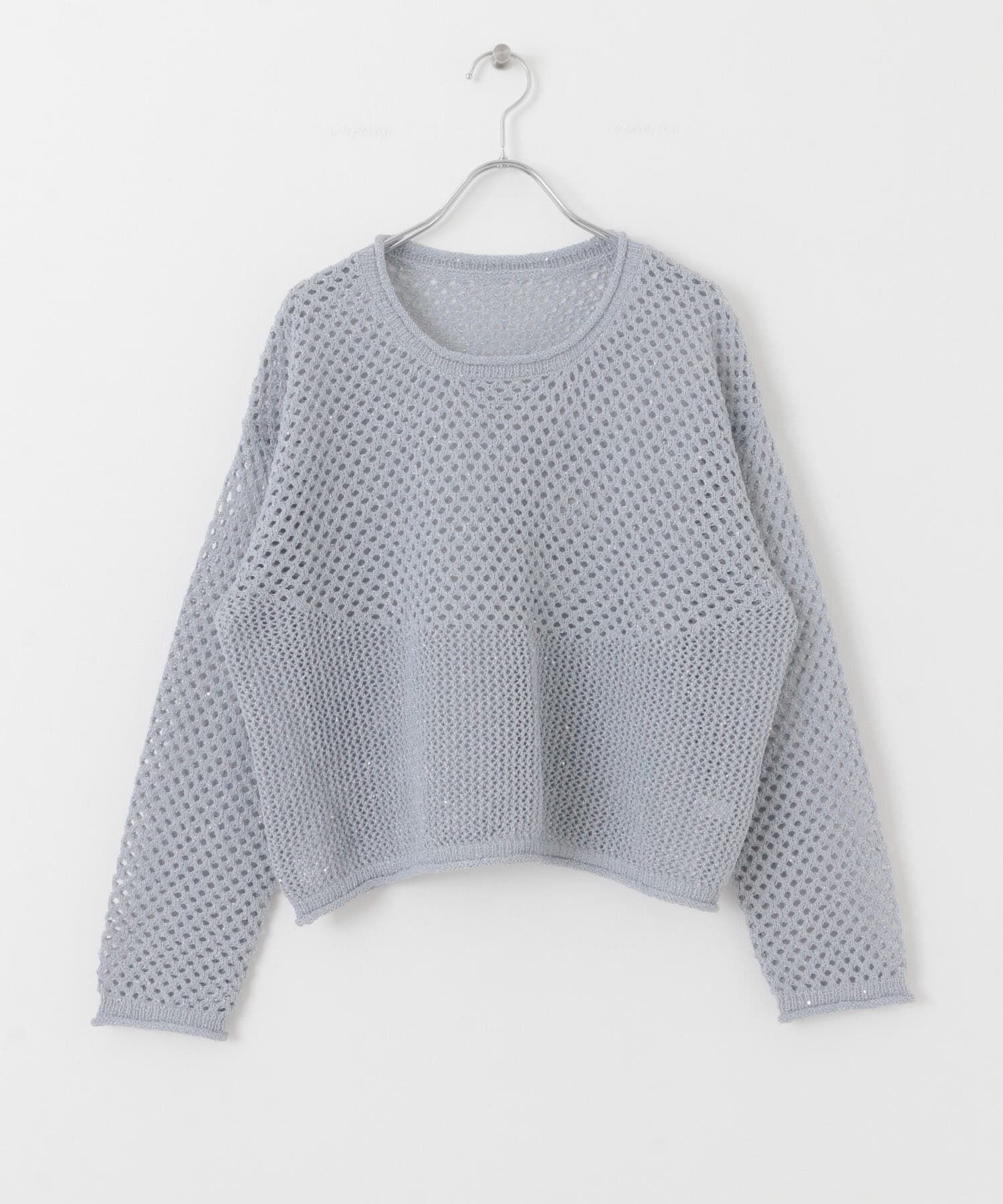 Sonny Label 「スパンコールメッシュニットプルオーバー」|ニット・セーター|