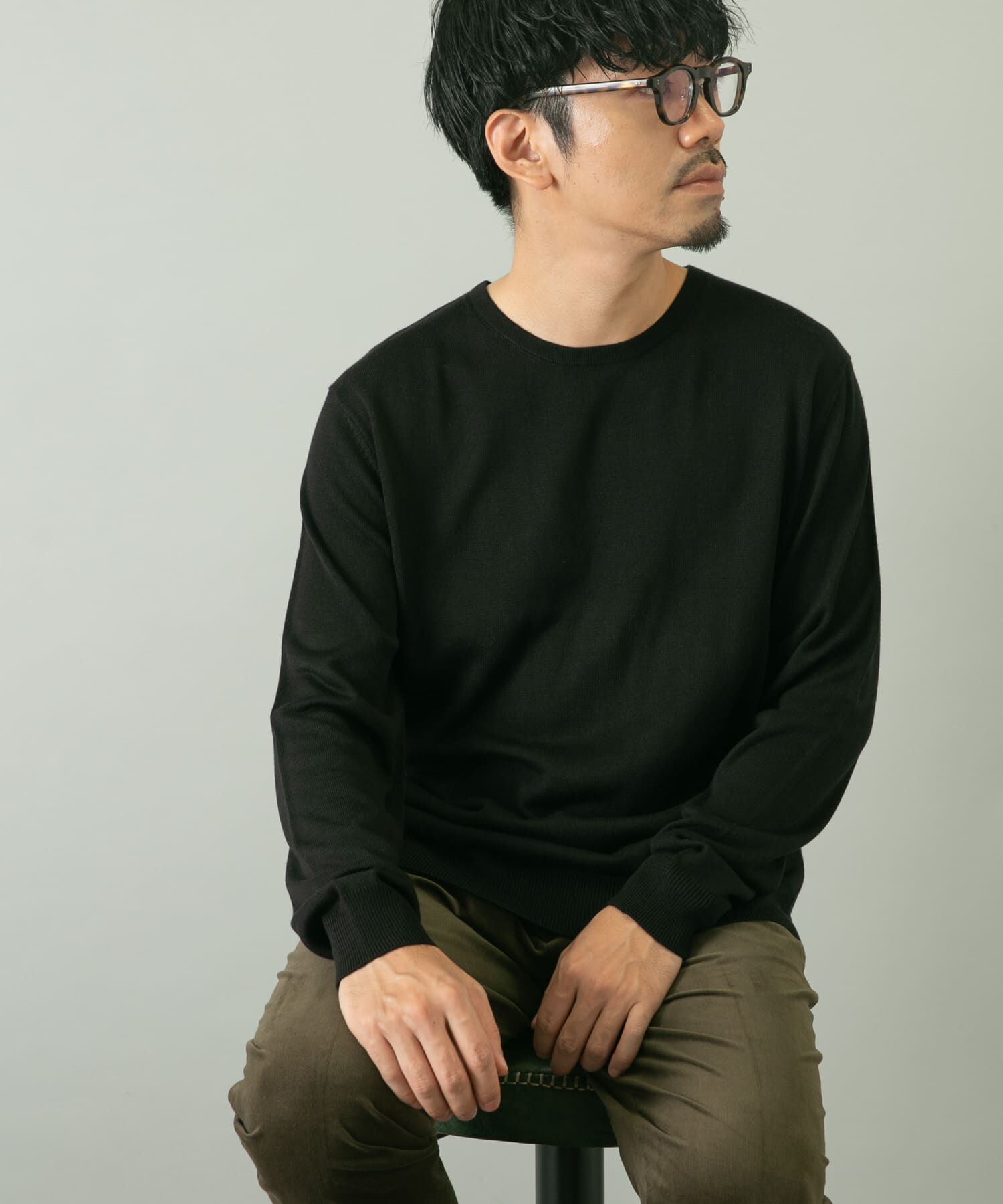 URBAN RESEARCH ROSSO「『一部WEB限定ｶﾗｰ』『XLｻｲｽﾞあり』『UR TECH』ﾊｲｹﾞｰｼﾞｸﾙｰ 」|ニット・セーター|