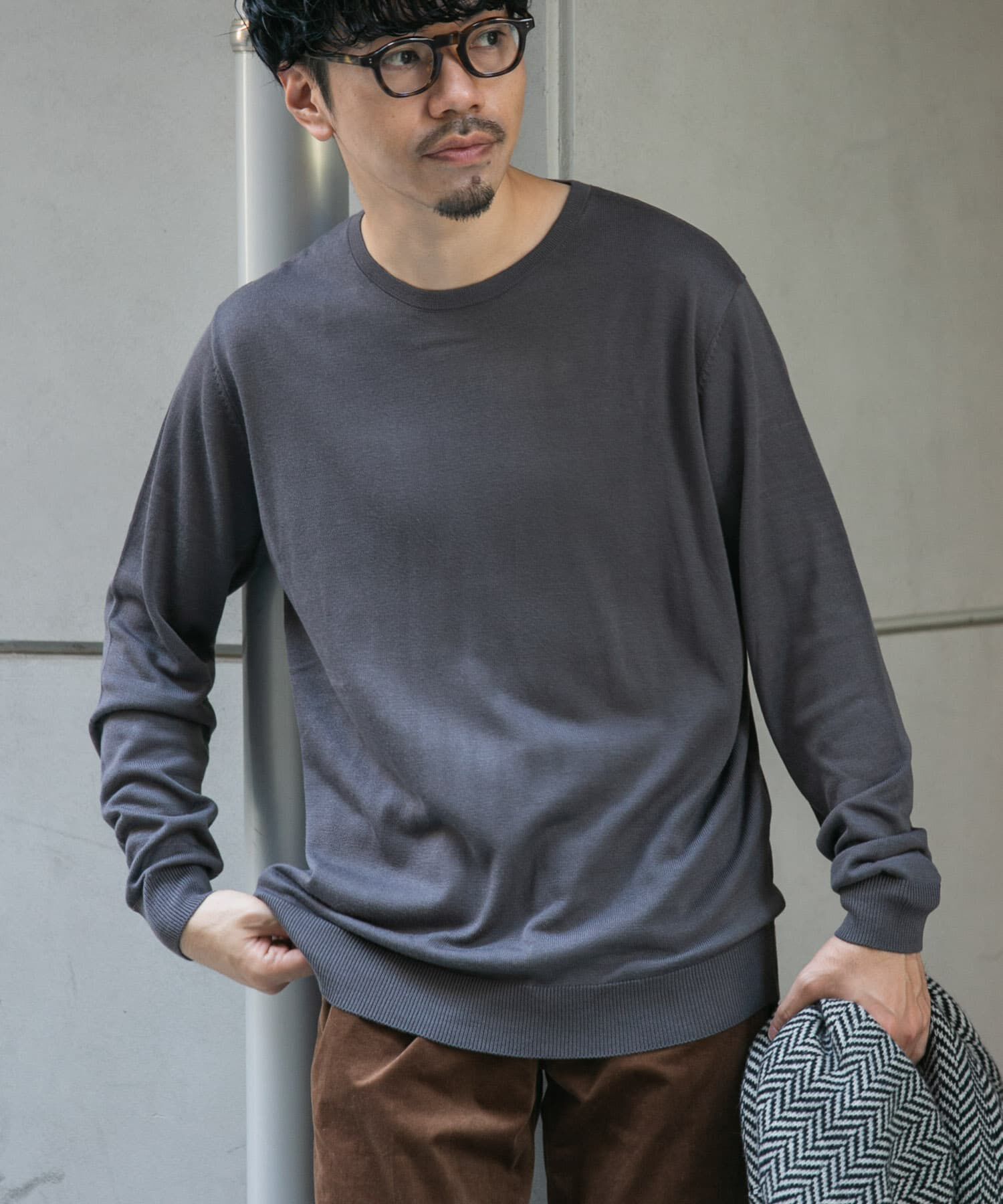 URBAN RESEARCH ROSSO「『一部WEB限定ｶﾗｰ』『XLｻｲｽﾞあり』『UR TECH』ﾊｲｹﾞｰｼﾞｸﾙｰ 」|ニット・セーター|