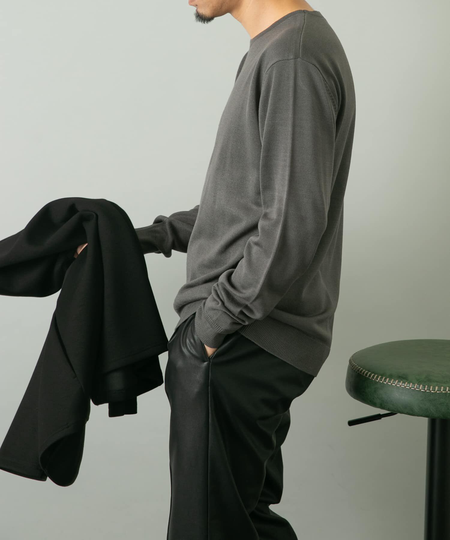 URBAN RESEARCH ROSSO「『一部WEB限定ｶﾗｰ』『XLｻｲｽﾞあり』『UR TECH』ﾊｲｹﾞｰｼﾞｸﾙｰ 」|ニット・セーター|