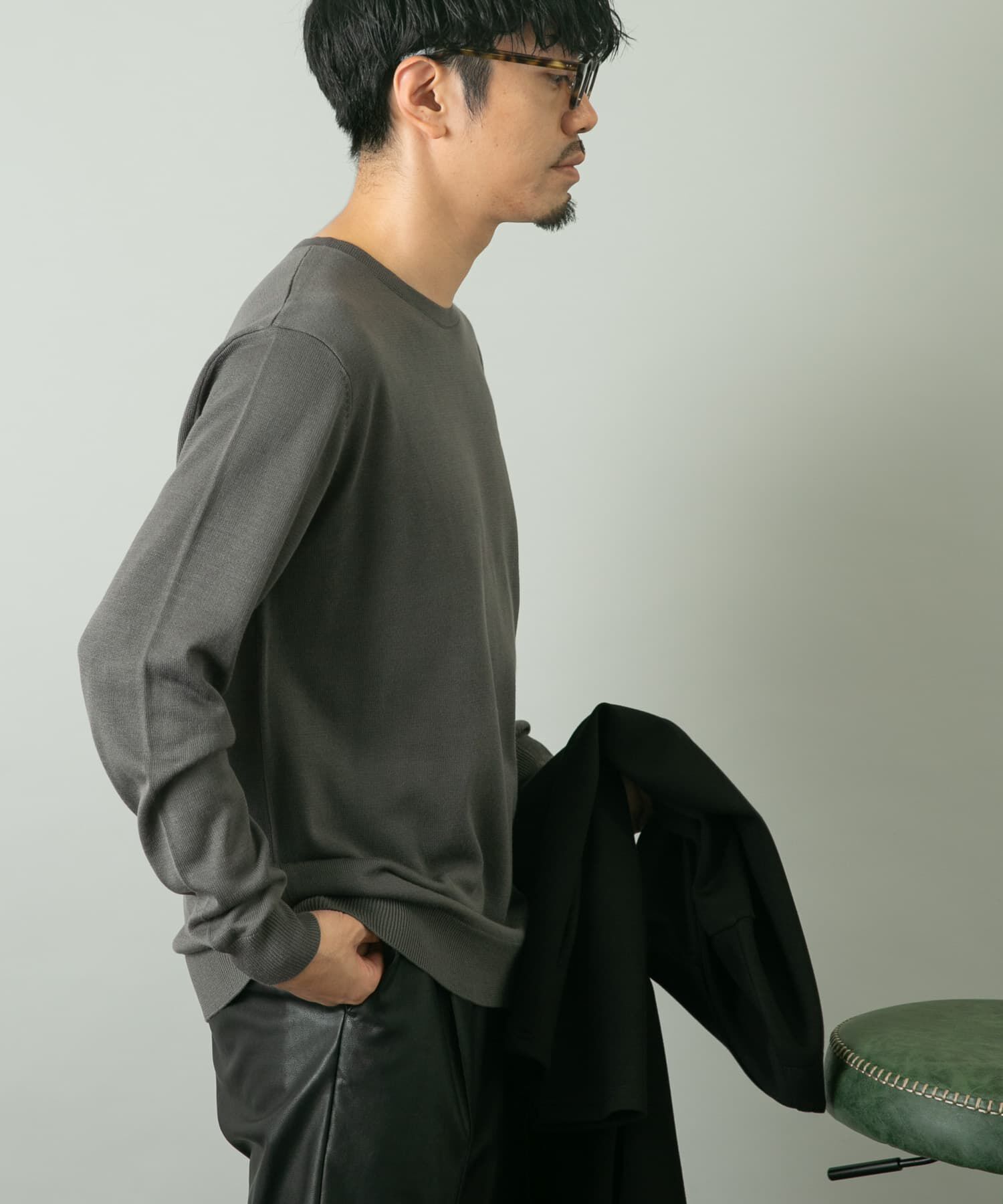 URBAN RESEARCH ROSSO「『一部WEB限定ｶﾗｰ』『XLｻｲｽﾞあり』『UR TECH』ﾊｲｹﾞｰｼﾞｸﾙｰ 」|ニット・セーター|