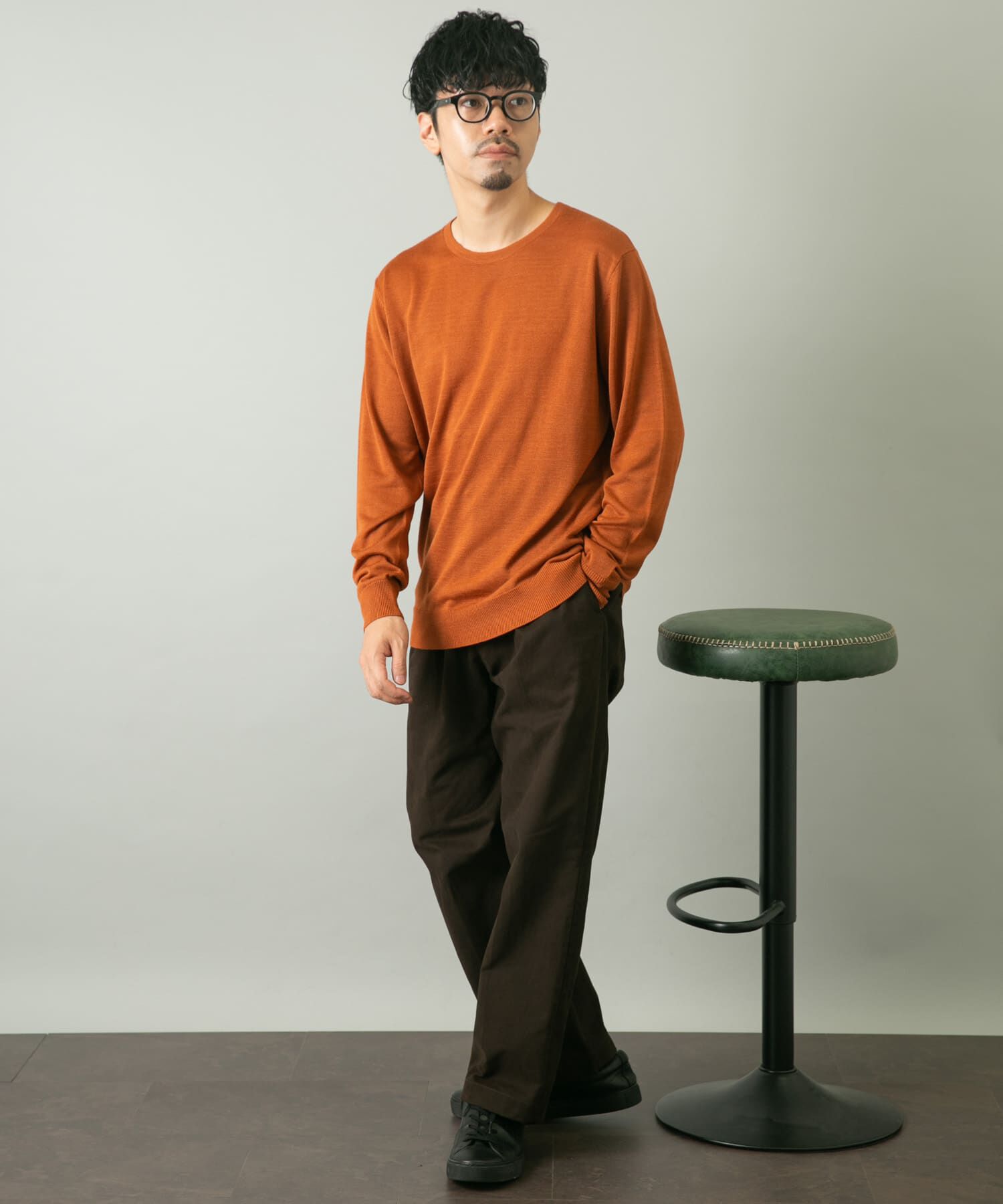 URBAN RESEARCH ROSSO「『一部WEB限定ｶﾗｰ』『XLｻｲｽﾞあり』『UR TECH』ﾊｲｹﾞｰｼﾞｸﾙｰ 」|ニット・セーター|