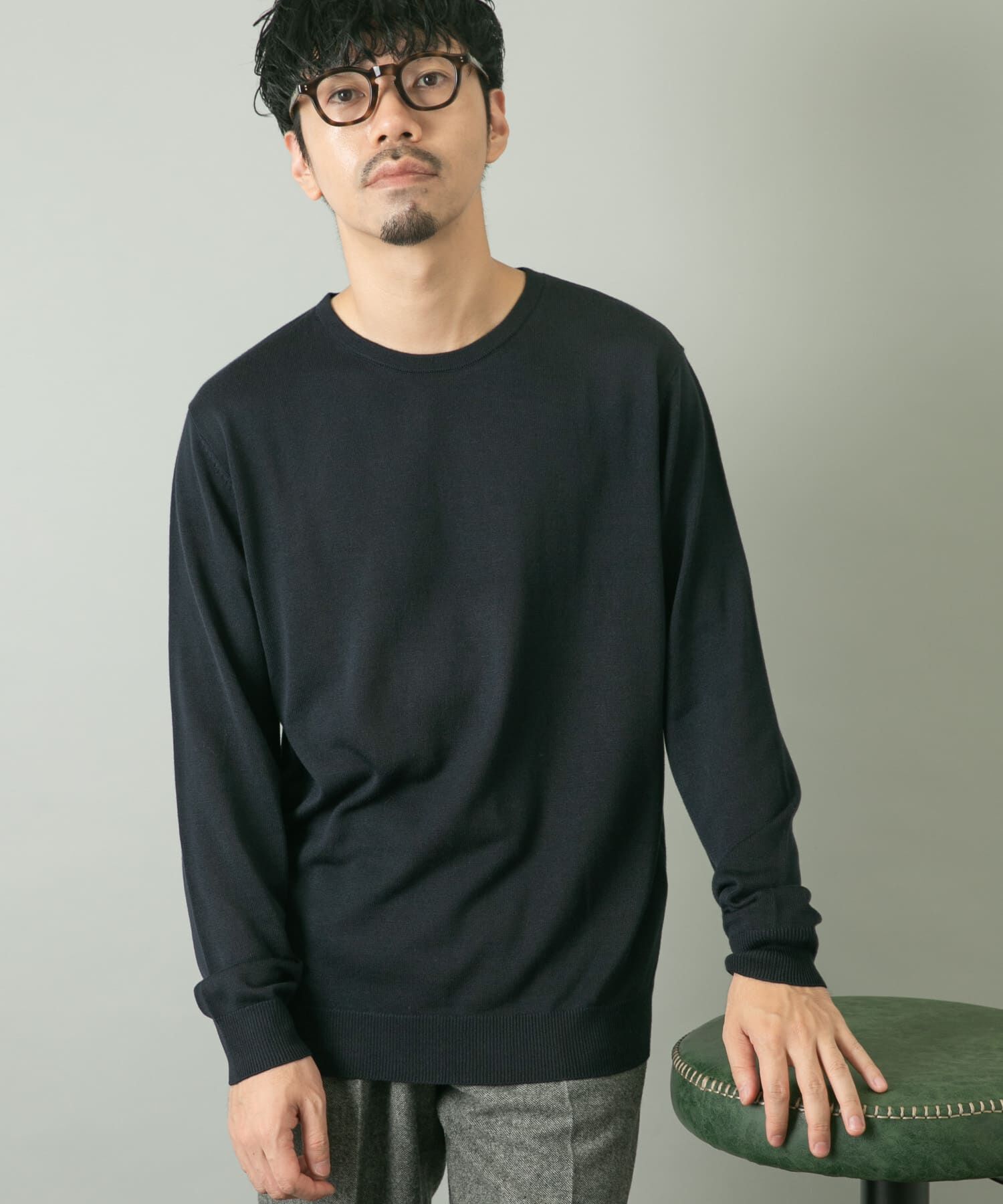 URBAN RESEARCH ROSSO「『一部WEB限定ｶﾗｰ』『XLｻｲｽﾞあり』『UR TECH』ﾊｲｹﾞｰｼﾞｸﾙｰ 」|ニット・セーター|