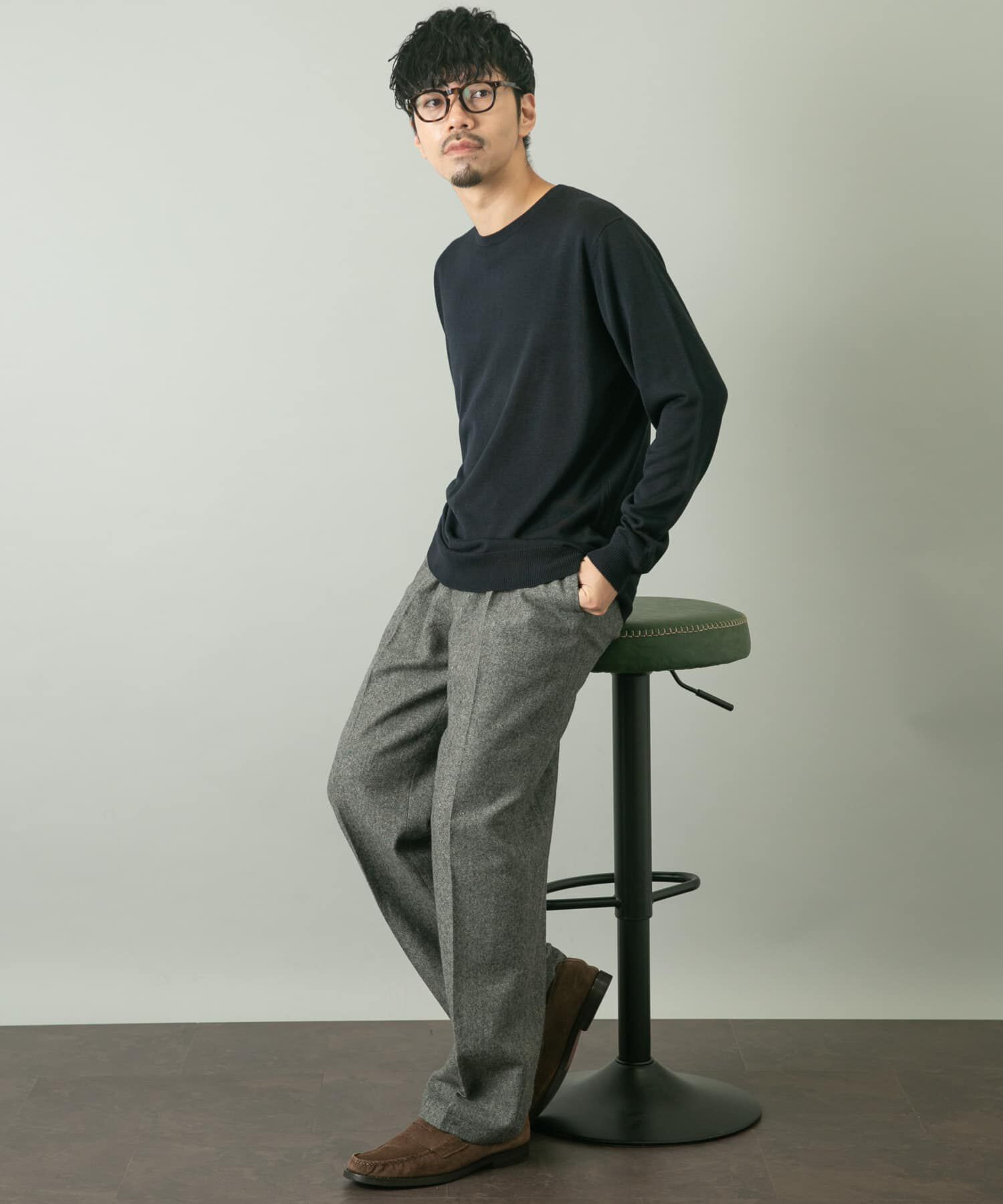 URBAN RESEARCH ROSSO「『一部WEB限定ｶﾗｰ』『XLｻｲｽﾞあり』『UR TECH』ﾊｲｹﾞｰｼﾞｸﾙｰ 」|ニット・セーター|