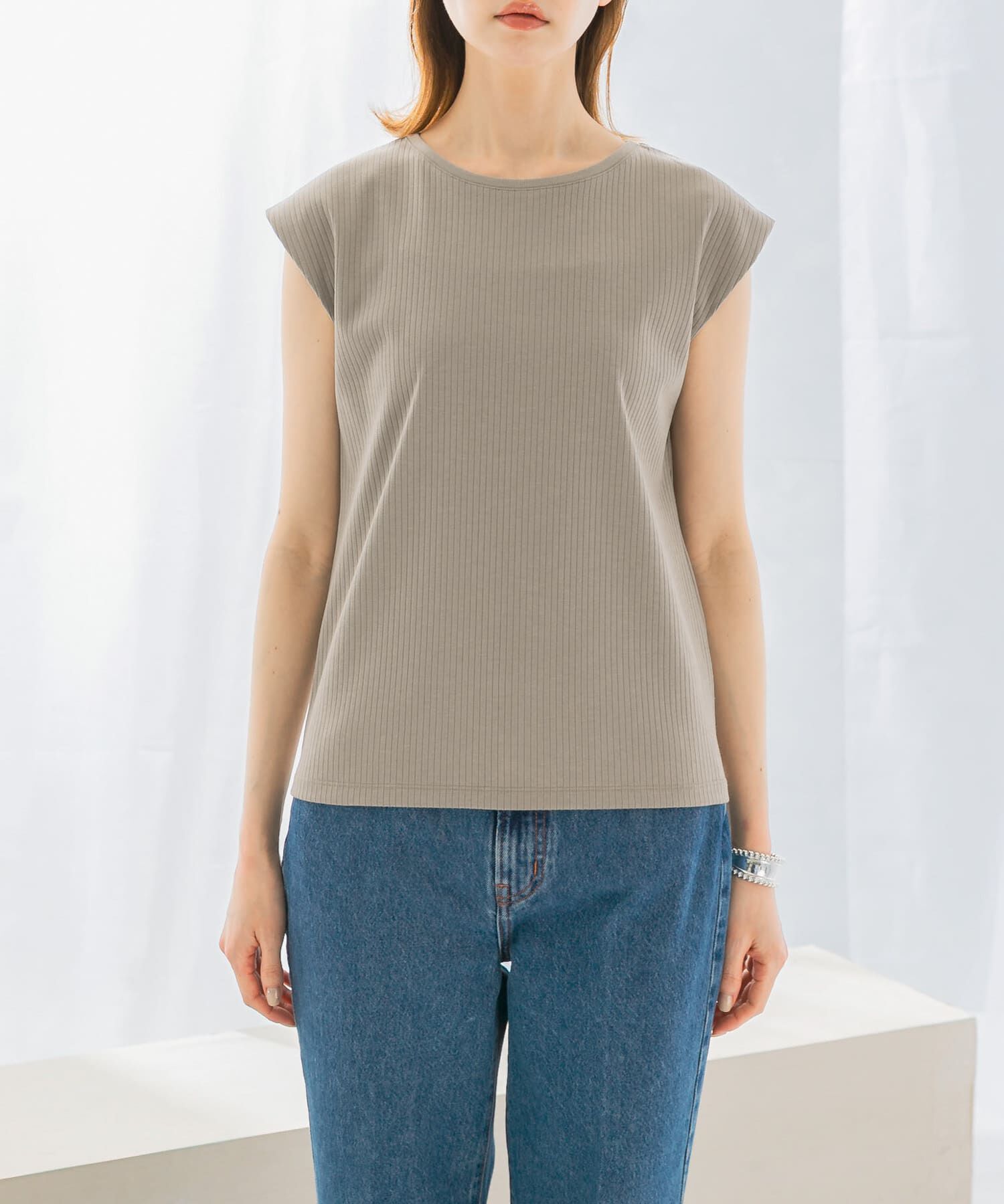 URBAN RESEARCH ROSSO「汗染防止フレンチリブTシャツ」|Tシャツ・カットソー|