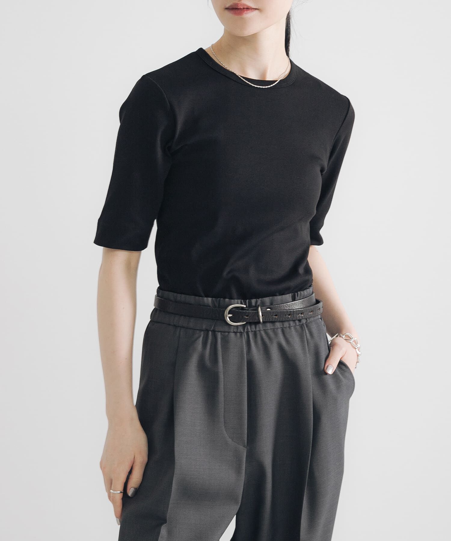 URBAN RESEARCH「汗ジミ防止ハーフスリーブカットソー」|Tシャツ・カットソー|