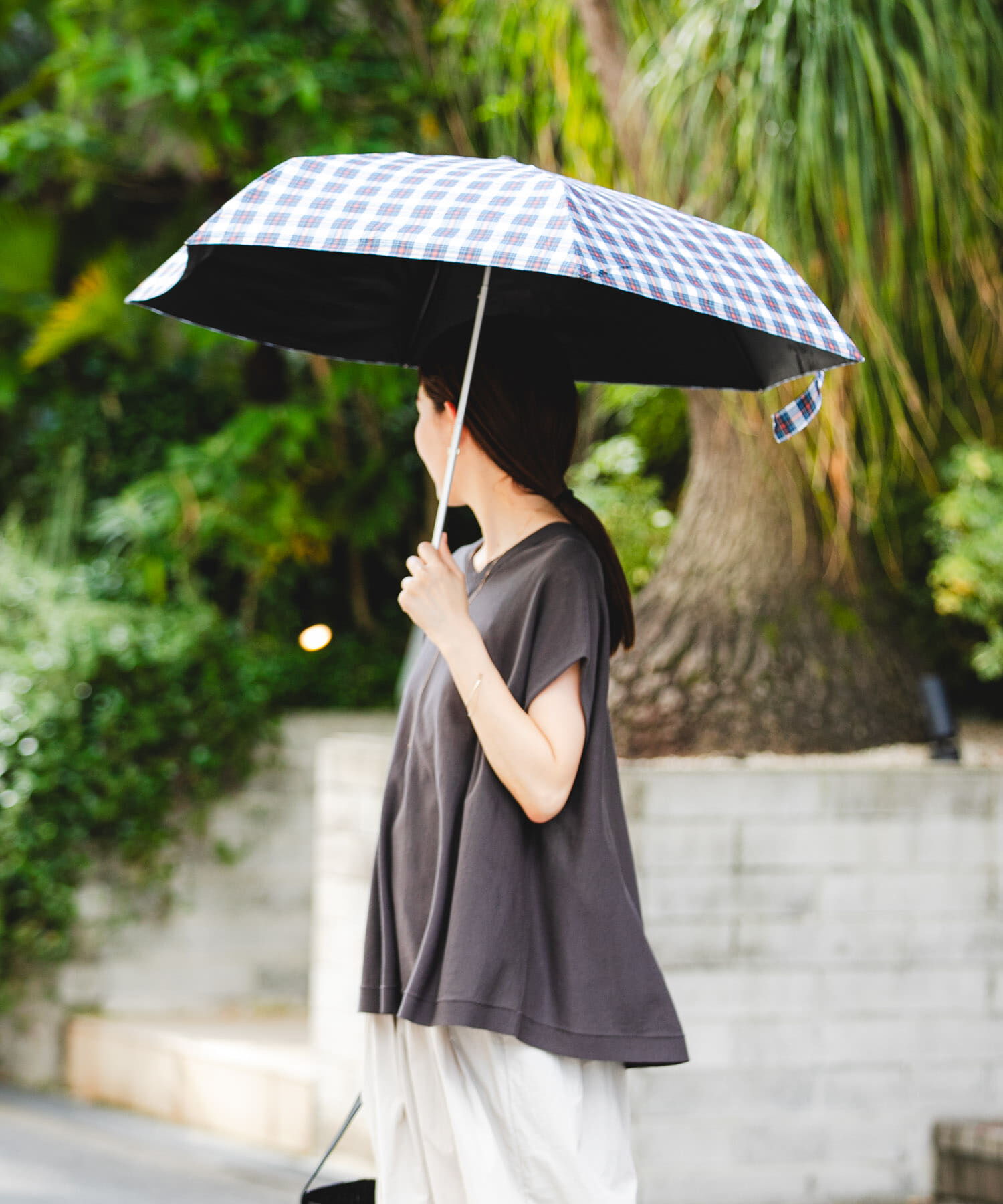 URBAN RESEARCH「晴雨兼用コンパクトアンブレラ」|傘|チェック