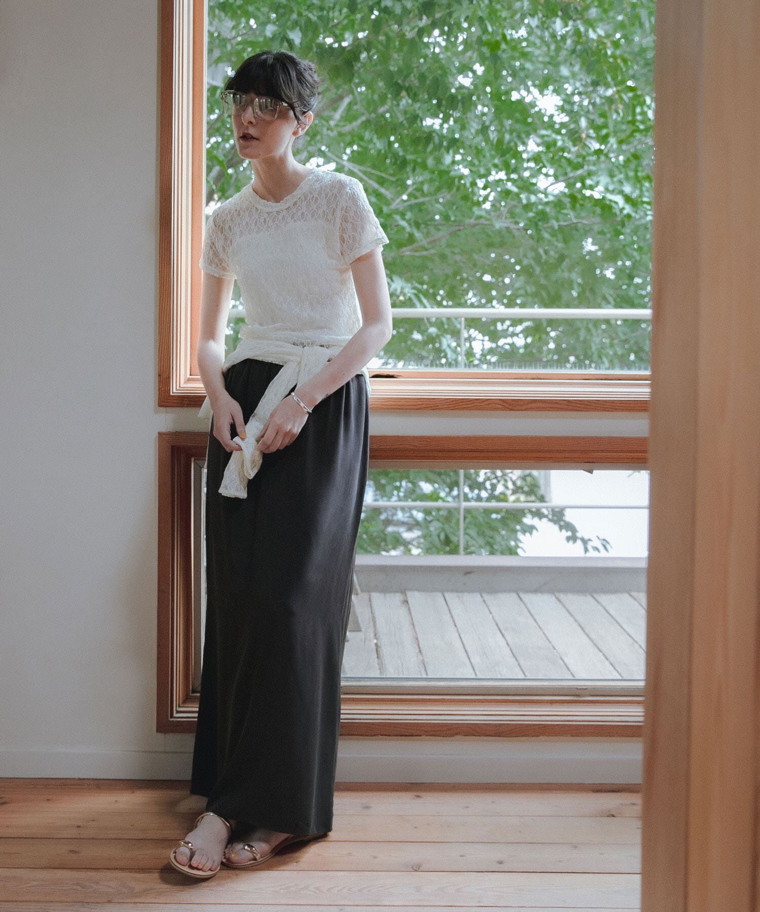 URBAN RESEARCH「キュプラレーヨンギャザーIラインスカート」|スカート|