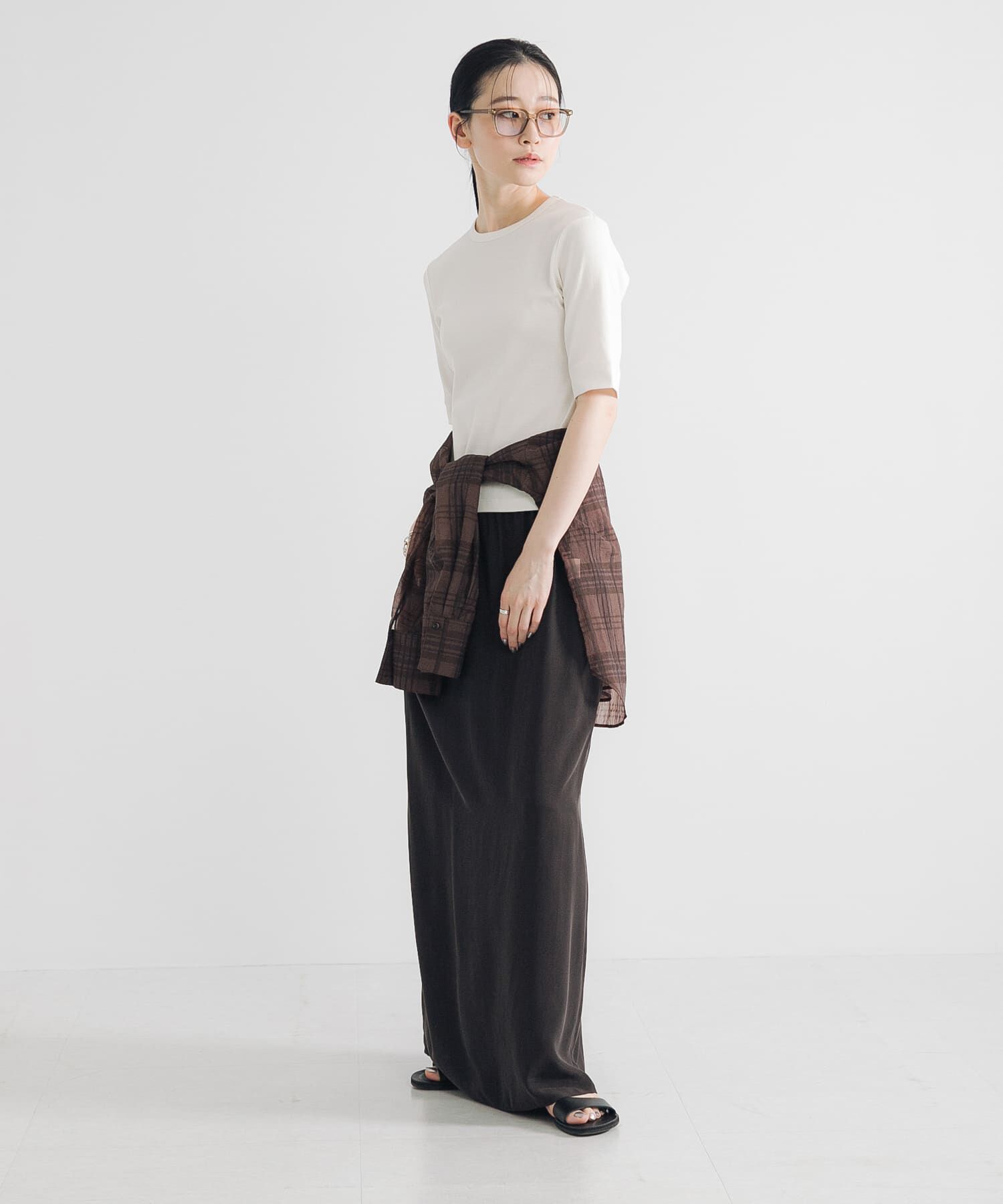 URBAN RESEARCH「キュプラレーヨンギャザーIラインスカート」|スカート|