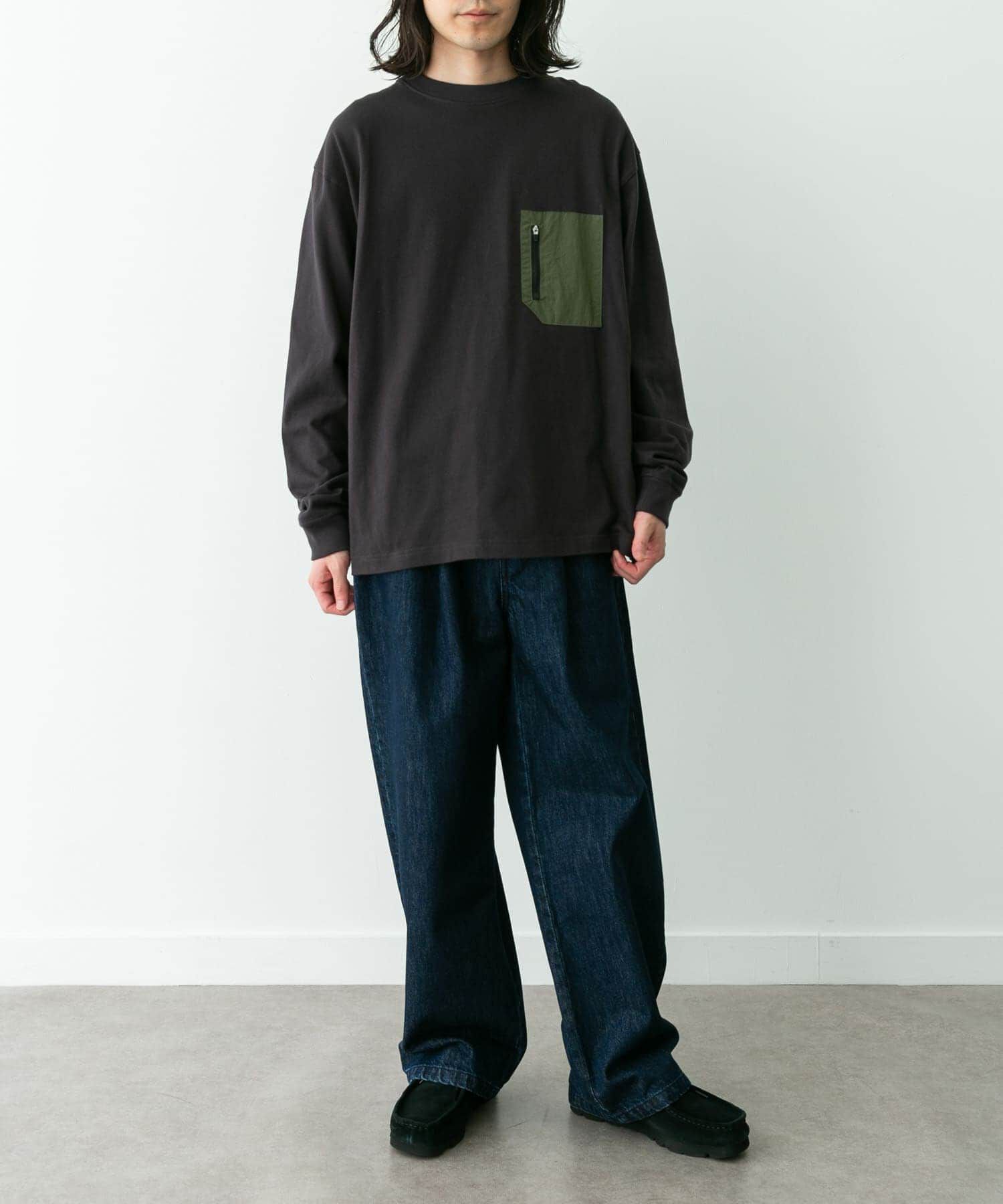 Sonny Label 「ヘビーウェイトナイロン布帛ポケットロングスリーブTシャツ」|Tシャツ・カットソー|