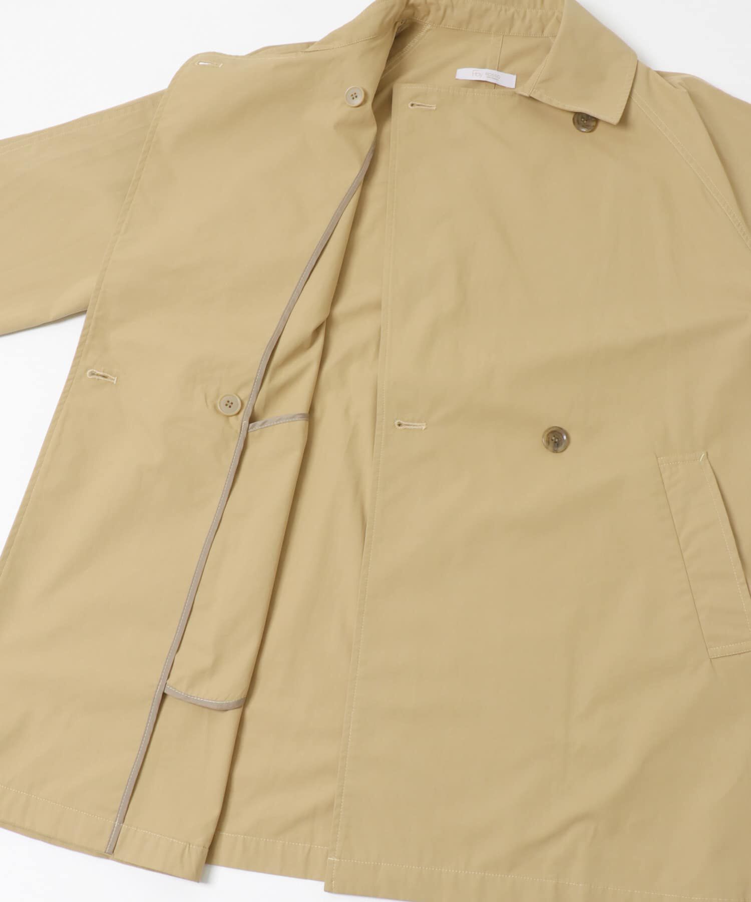 URBAN RESEARCH ROSSO「F by ROSSO　オーバーサイズライトコート」|ノーカラーコート|