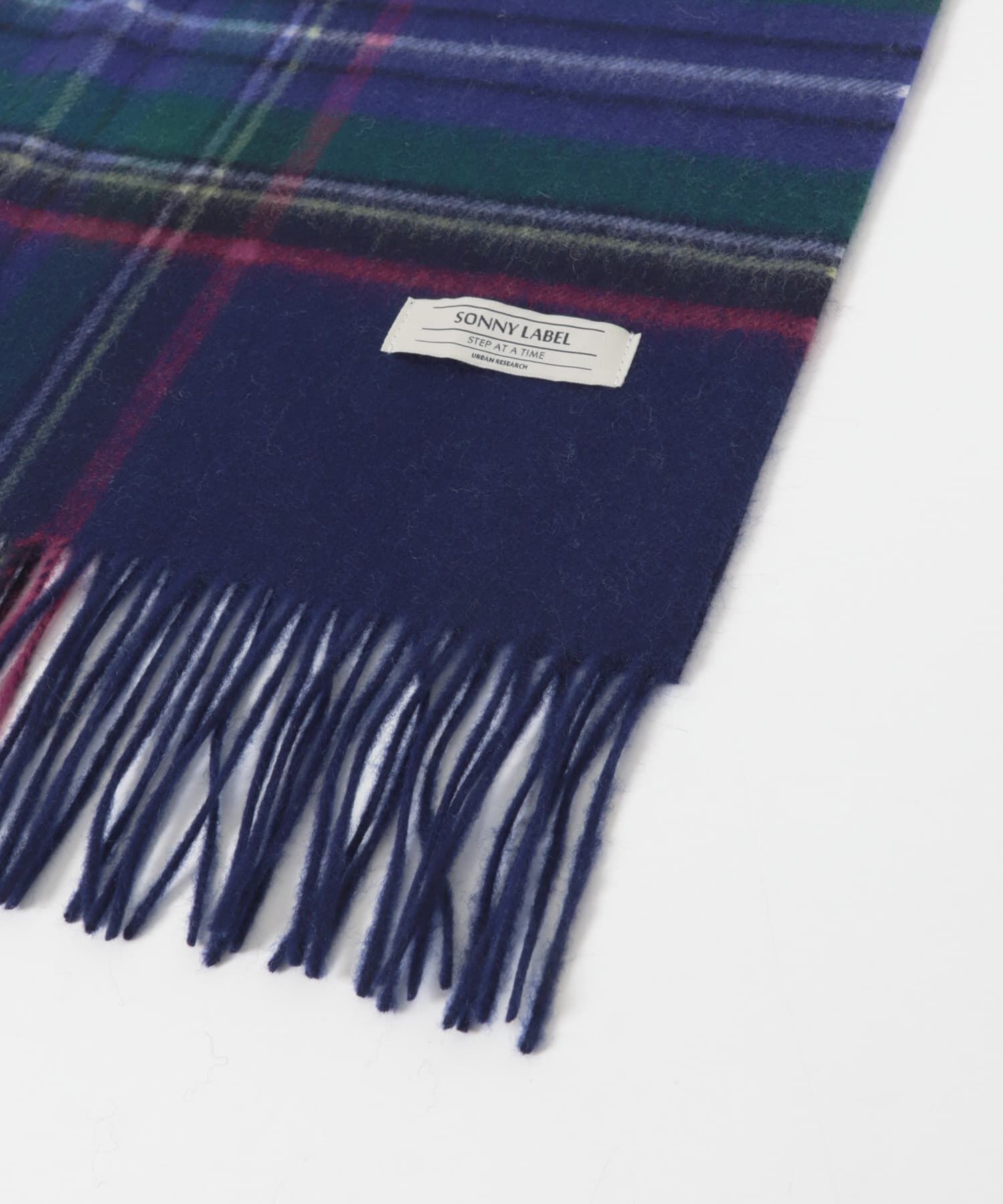 Sonny Label 「ウールカシミヤチェックワイドマフラー」|マフラー|