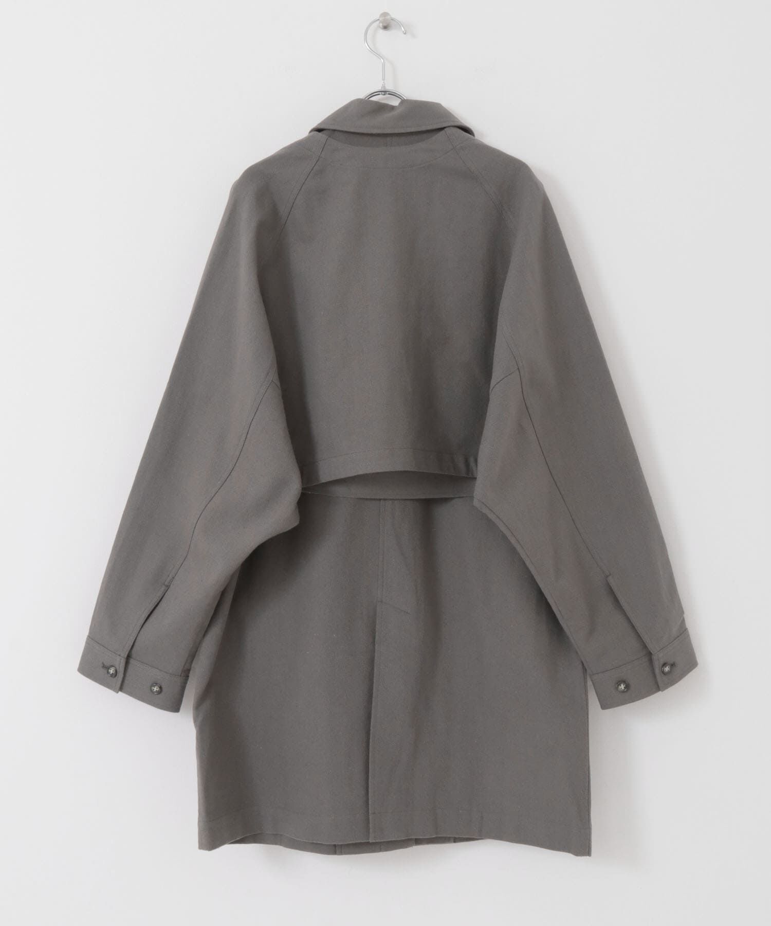  「3WAYミドルコート」|ノーカラーコート|