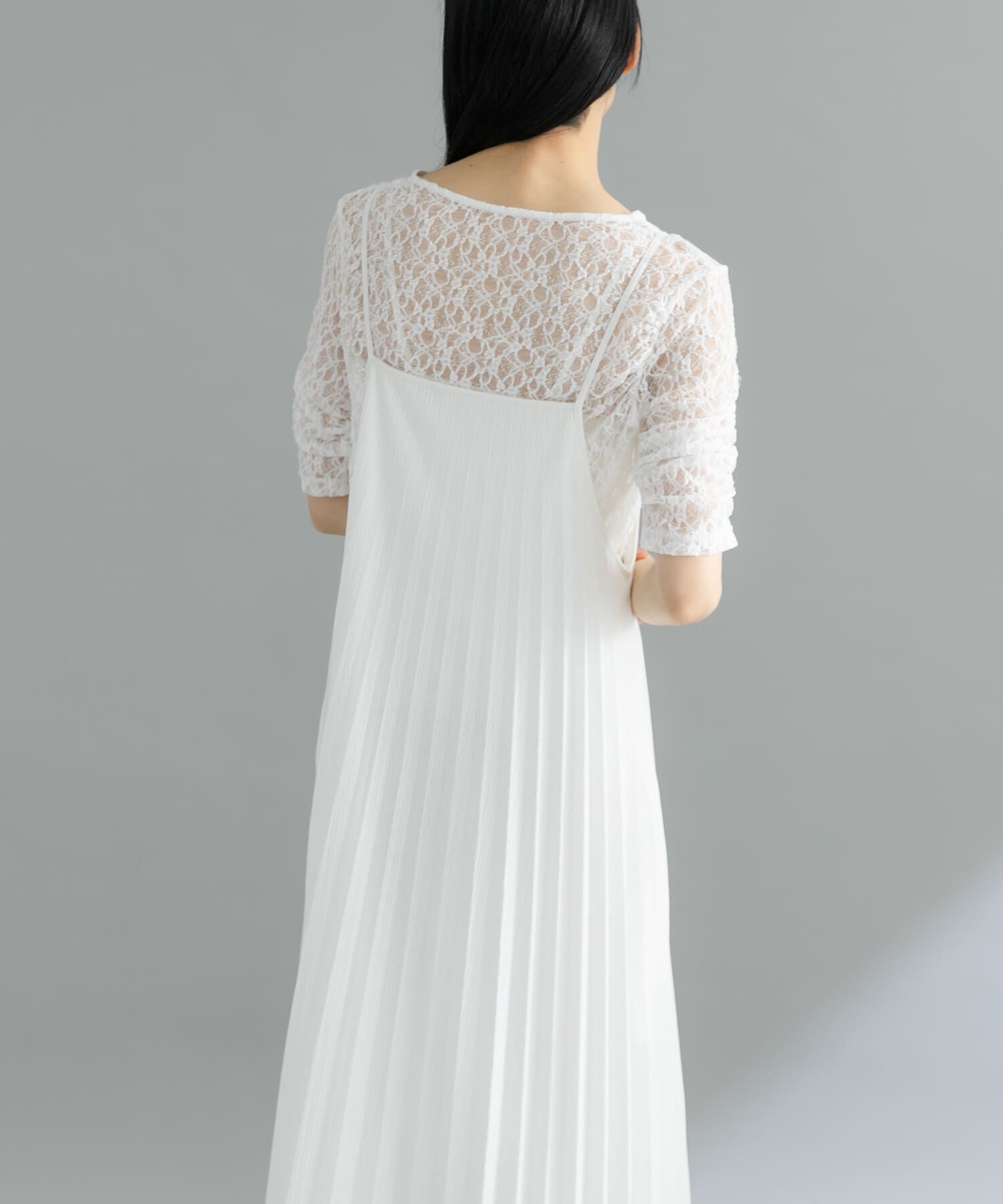  「『WEB限定』2WAYプリーツキャミワンピース」|ワンピース|