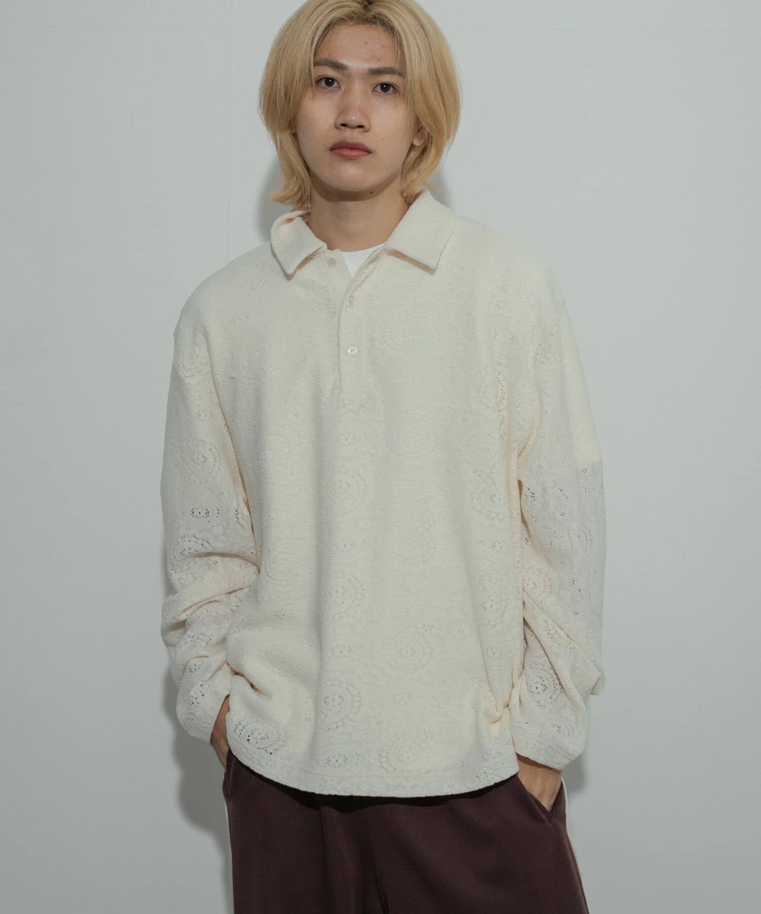 SENSE OF PLACE by URBAN RESEARCH「シアーペイズリーポロシャツ」|ポロシャツ|