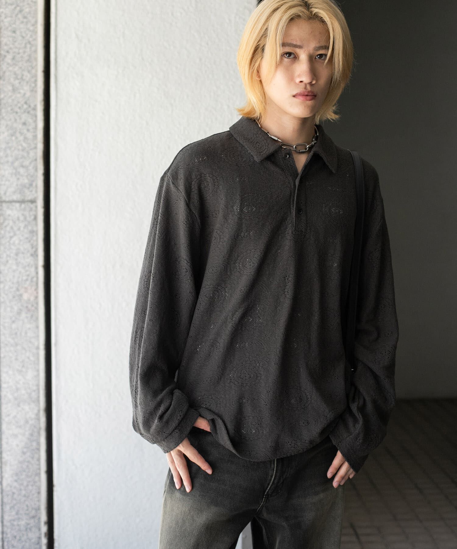 SENSE OF PLACE by URBAN RESEARCH「シアーペイズリーポロシャツ」|ポロシャツ|