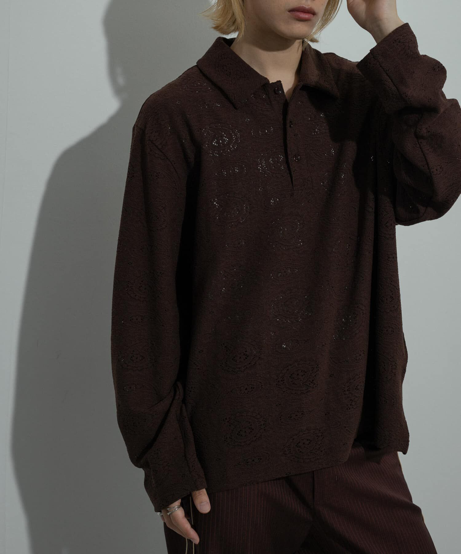 SENSE OF PLACE by URBAN RESEARCH「シアーペイズリーポロシャツ」|ポロシャツ|