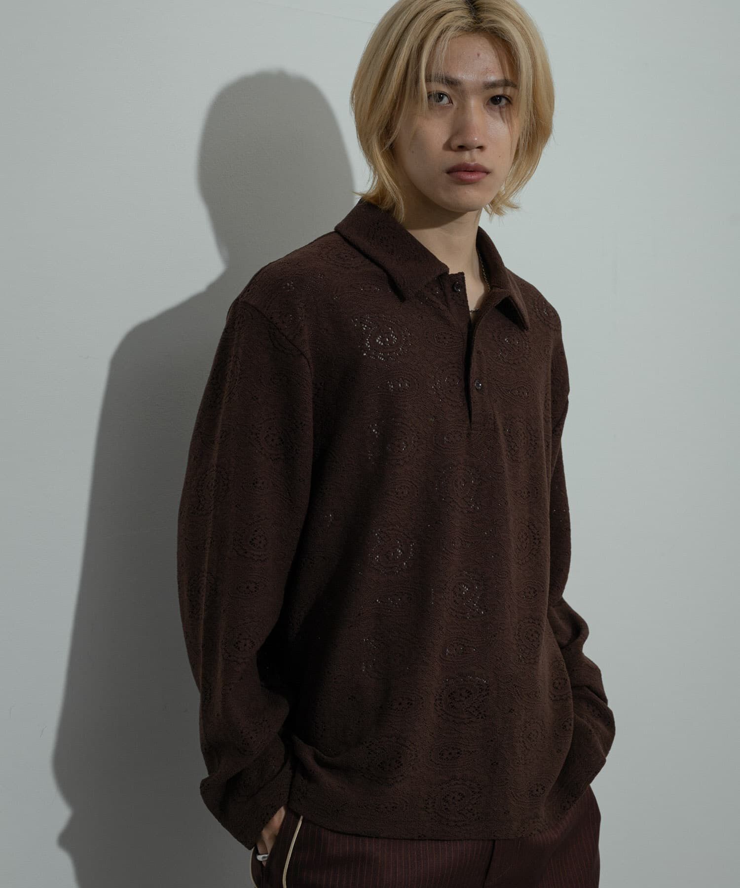 SENSE OF PLACE by URBAN RESEARCH「シアーペイズリーポロシャツ」|ポロシャツ|