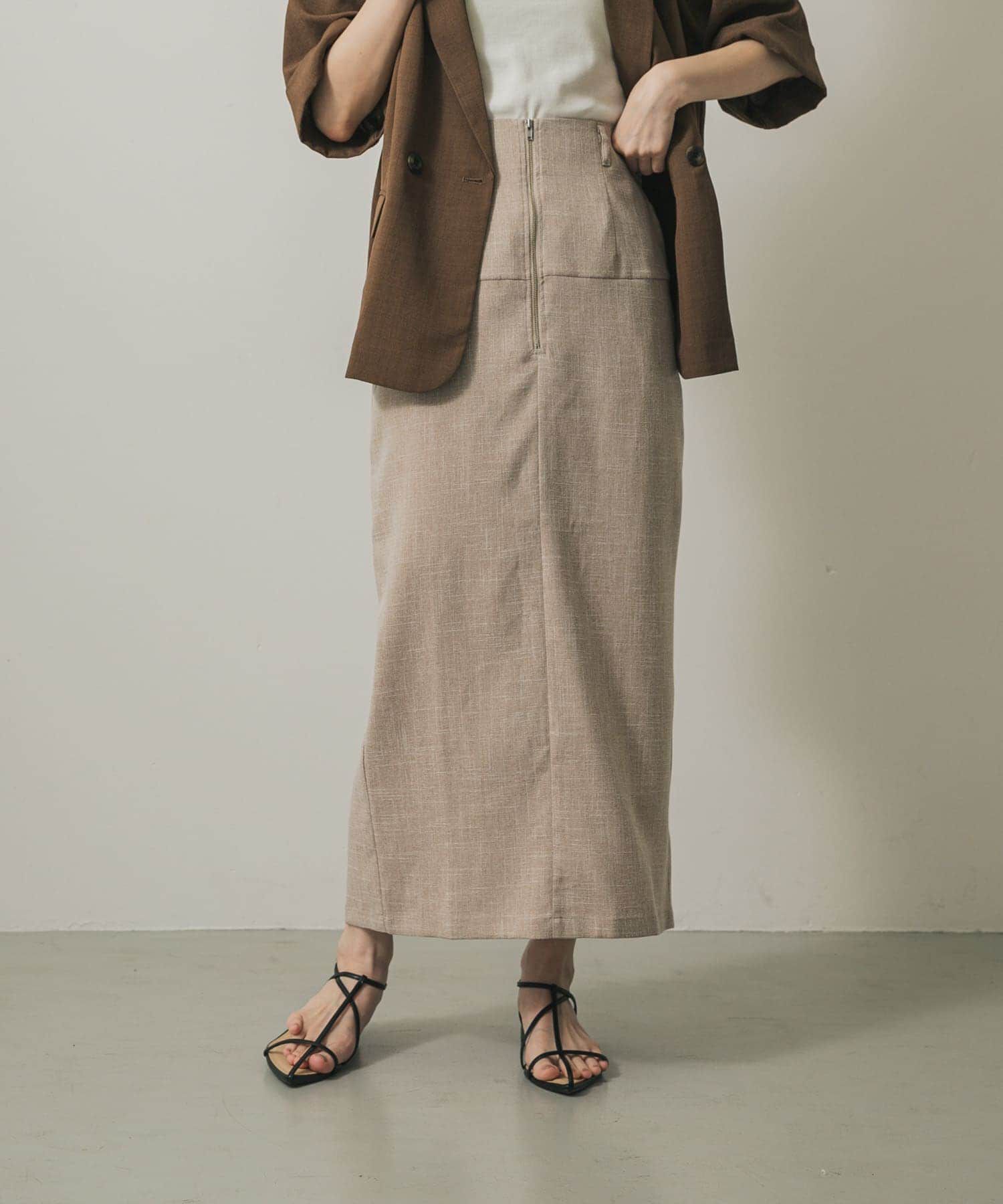 SENSE OF PLACE by URBAN RESEARCH「ツイードジップアイラインスカート」|スカート|