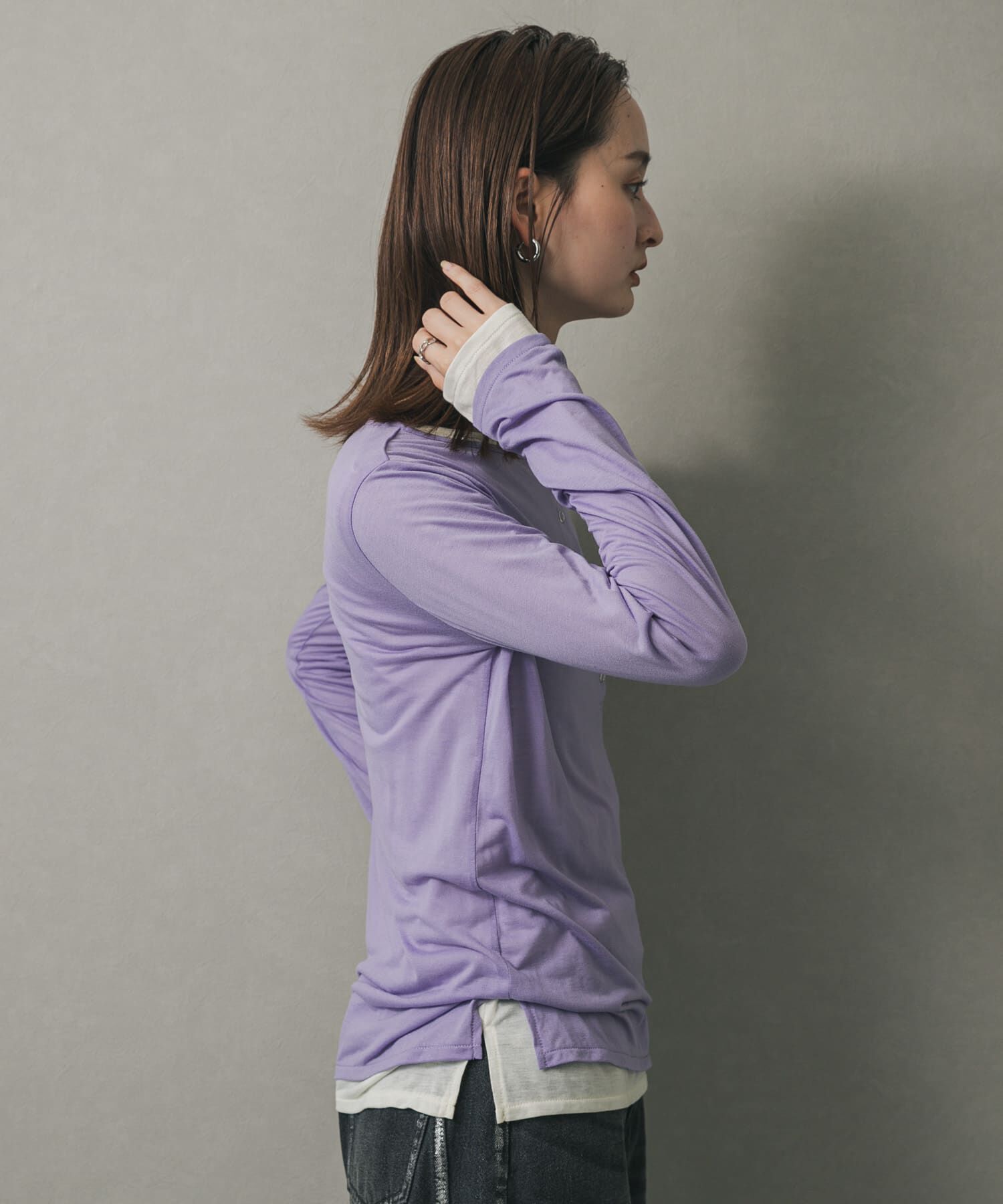 SENSE OF PLACE by URBAN RESEARCH「ヘンリーネックプレーンカットトップ」|Tシャツ・カットソー|