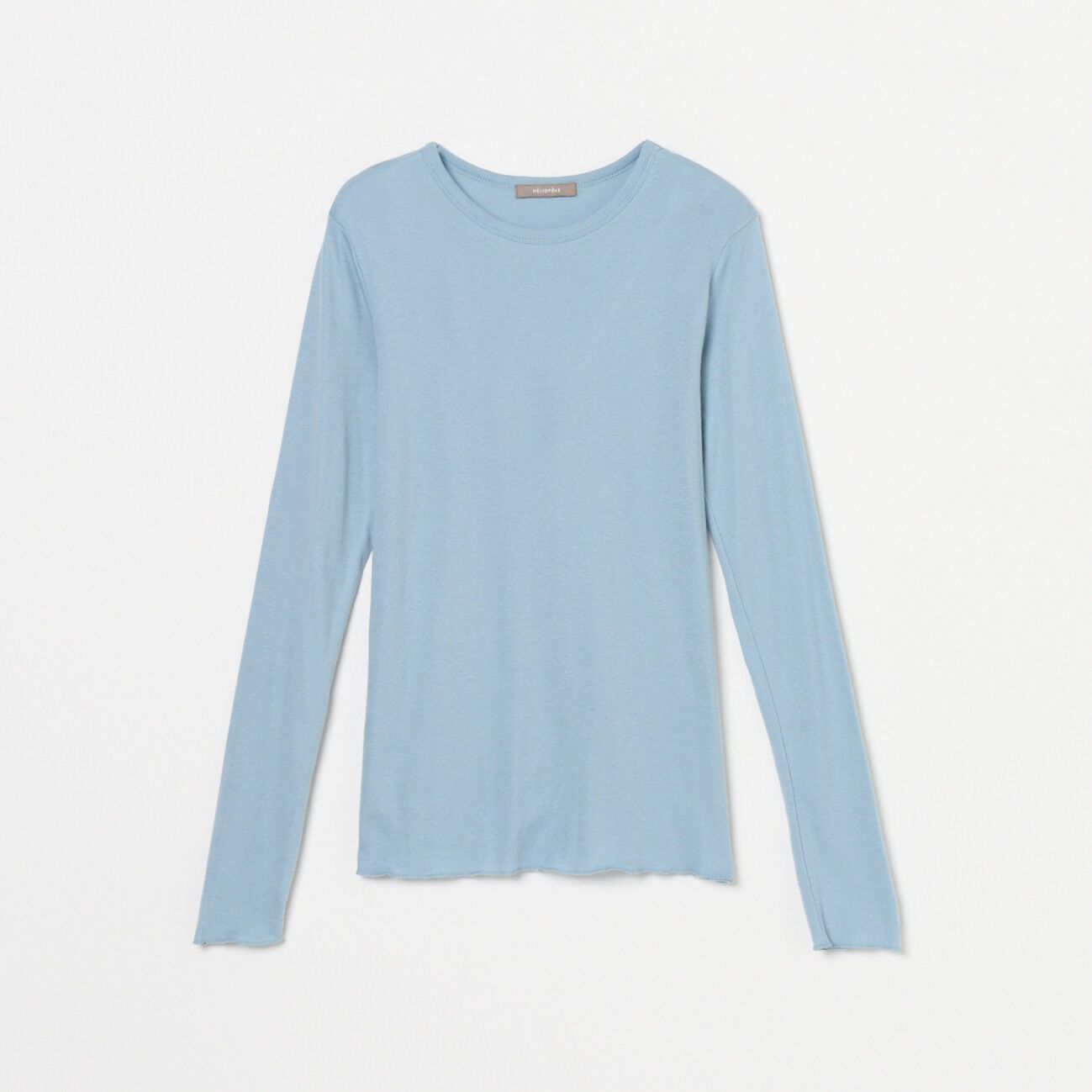 HELIOPOLE「HELIOPOLE 【smooth skin series】CASHCOTTON CREW」|Tシャツ・カットソー|サックス