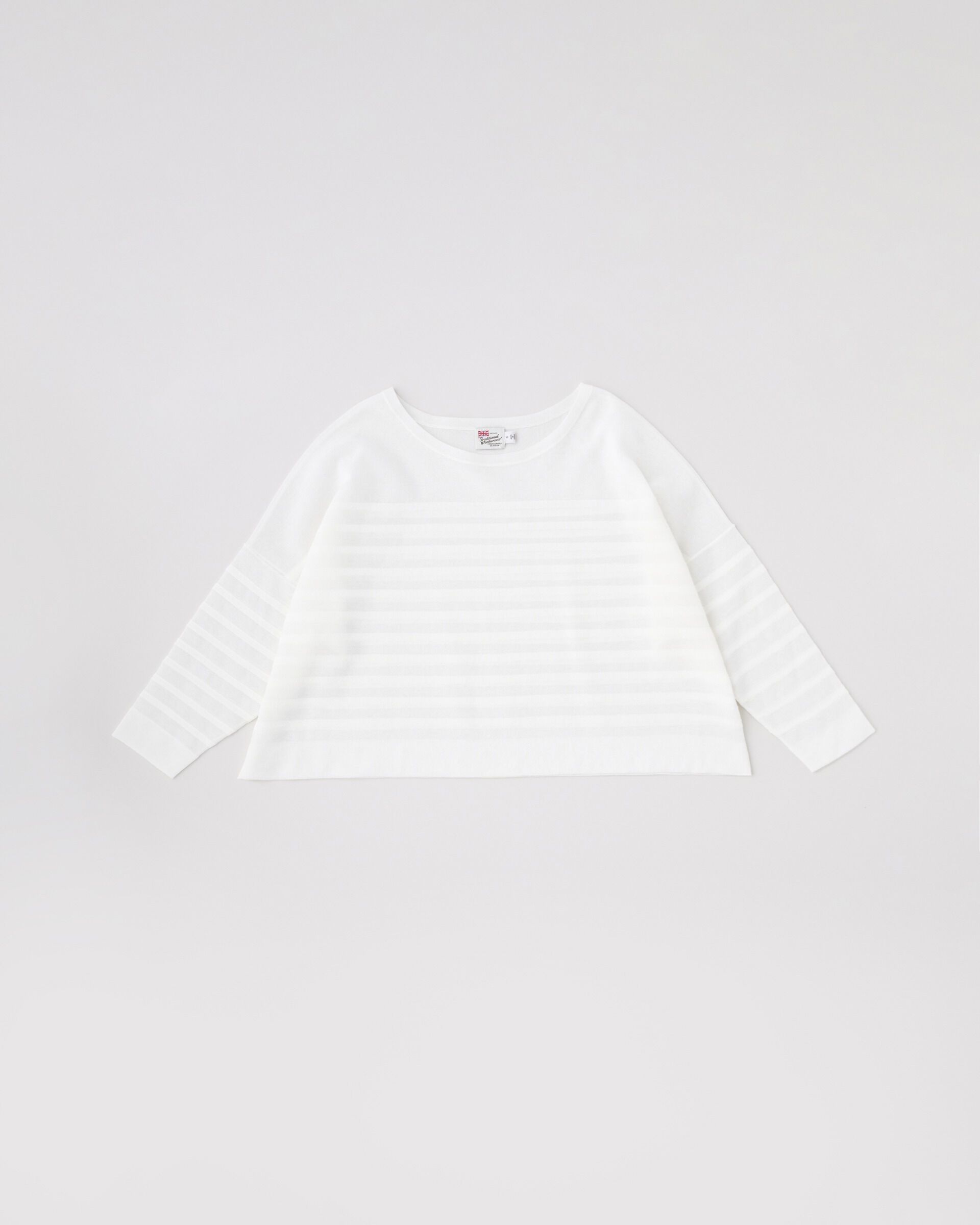 Traditional Weatherwear「LYNE KNIT SHEER」|ニット・セーター|ﾎﾜｲﾄ