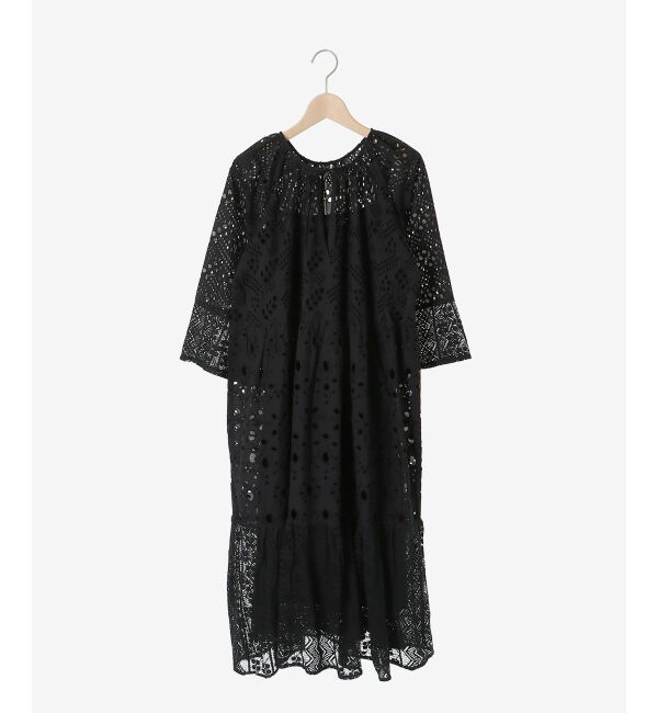 le.coeur blanc「《手洗い可能》Fanaka ミックスレースワンピース」|ワンピース|