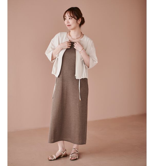  「《手洗い可能》リネンライクライトブルゾン」|ブルゾン・スタジャン|