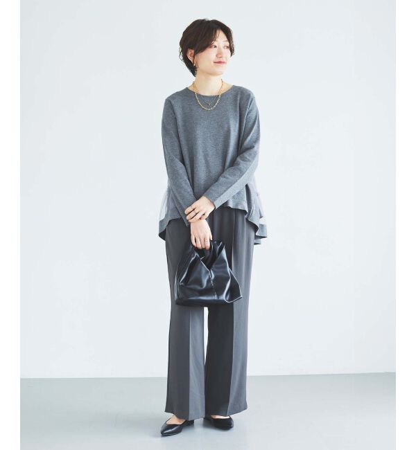 le.coeur blanc「《手洗い可能》TORRAZZO DONNAバックチュールニット」|ニット・セーター|