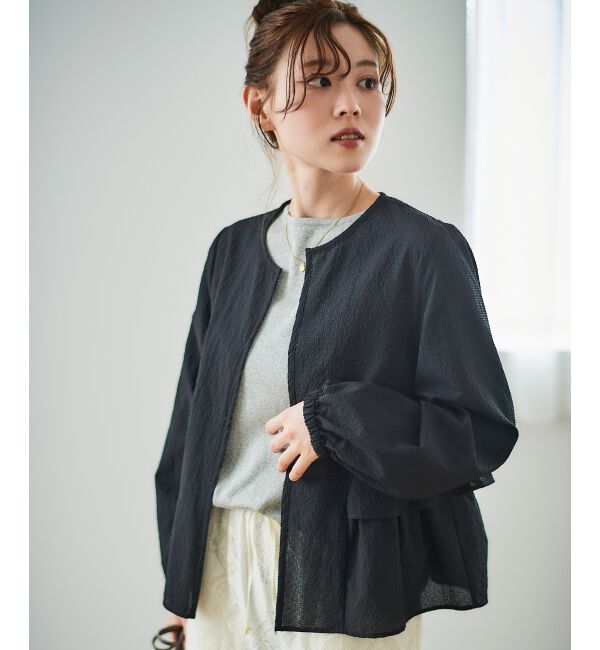  「《大人気マストアイテム！》カラミタンブラーフリルブルゾン」|ブルゾン・スタジャン|