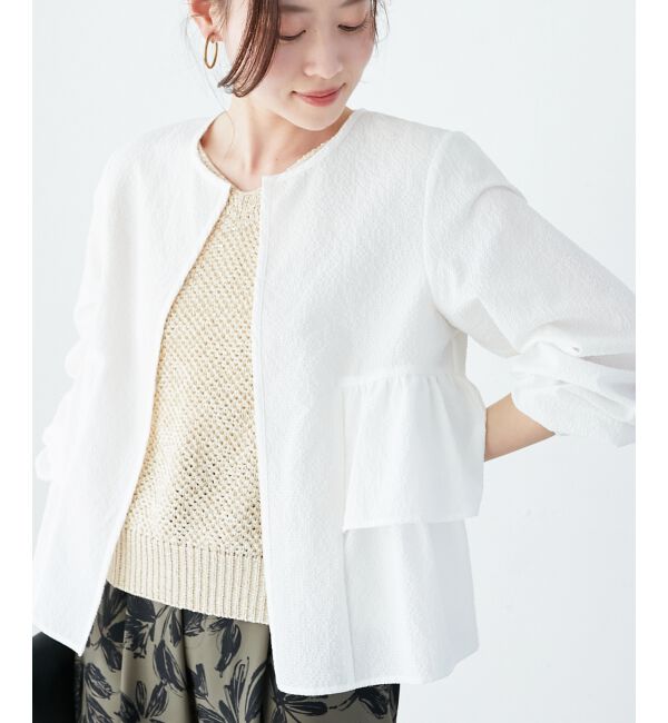  「《大人気マストアイテム！》カラミタンブラーフリルブルゾン」|ブルゾン・スタジャン|