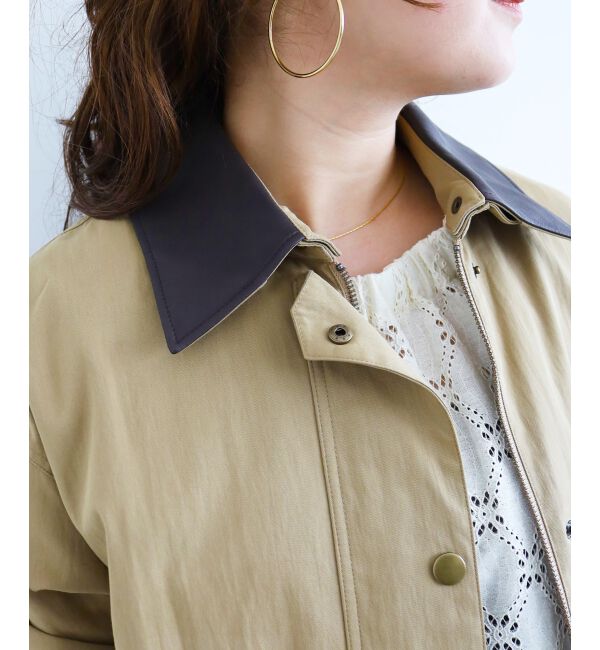  「異素材カラーワークジャケット」|その他|