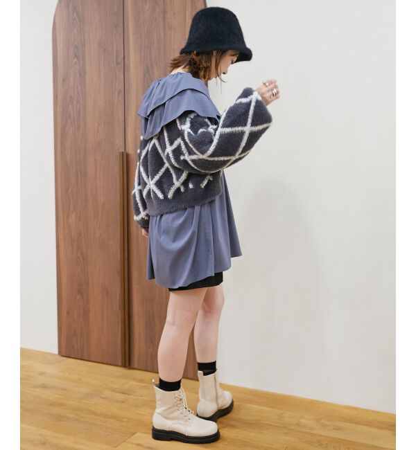 MAJESTICLEGON「ビッグフリルカラーチュニックブラウス」|シャツ・ブラウス|