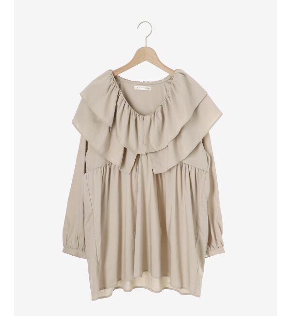 MAJESTICLEGON「ビッグフリルカラーチュニックブラウス」|シャツ・ブラウス|