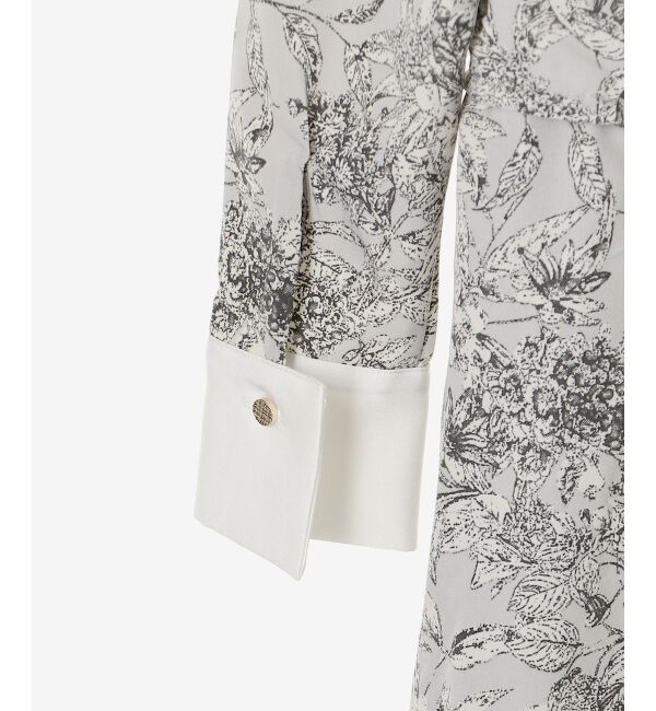 MAJESTICLEGON「ビッグカラー花柄ワンピース」|ワンピース|