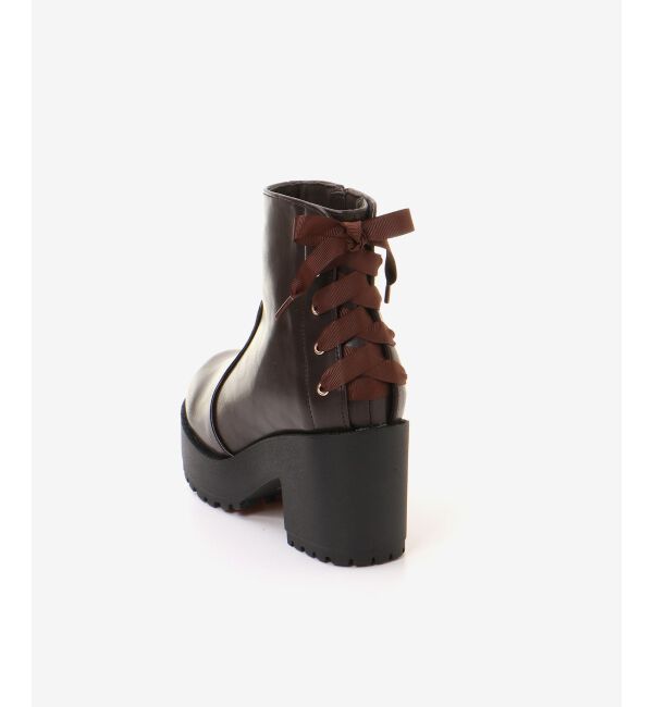 MAJESTICLEGON「バックレースアップブーツ」|ショートブーツ|