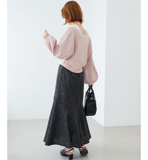 MAJESTICLEGON「ツイードマーメイドロングスカート」|スカート|