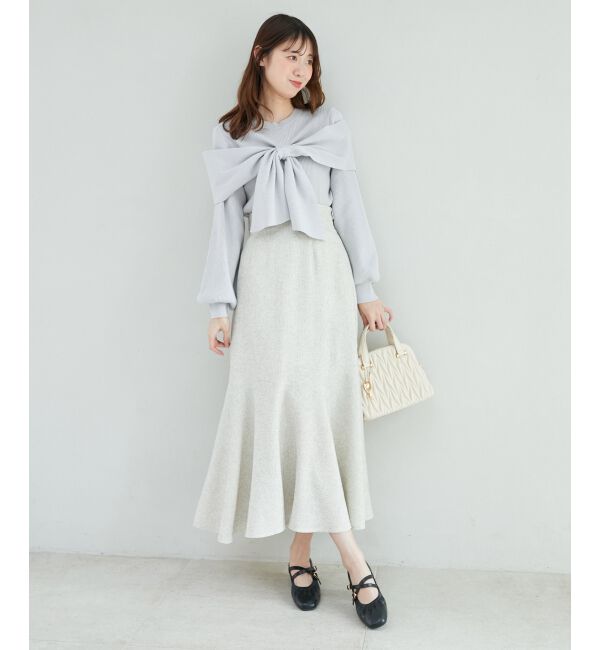 MAJESTICLEGON「ツイードマーメイドロングスカート」|スカート|