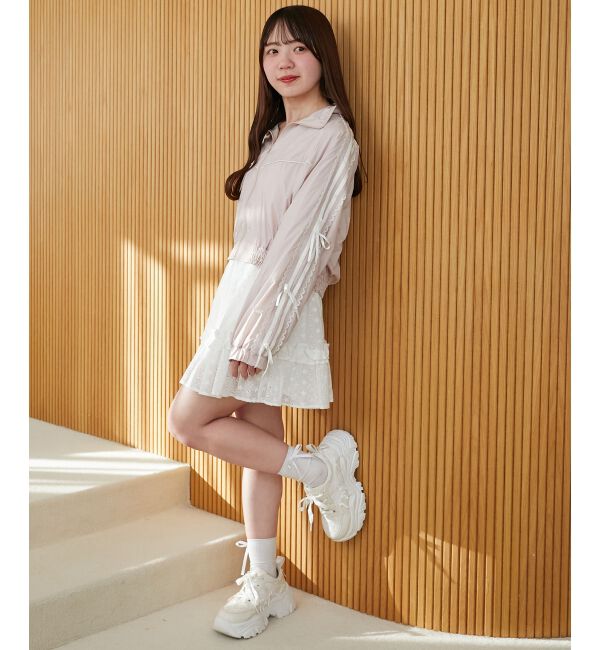  「リボンライントラックブルゾン」|ブルゾン・スタジャン|