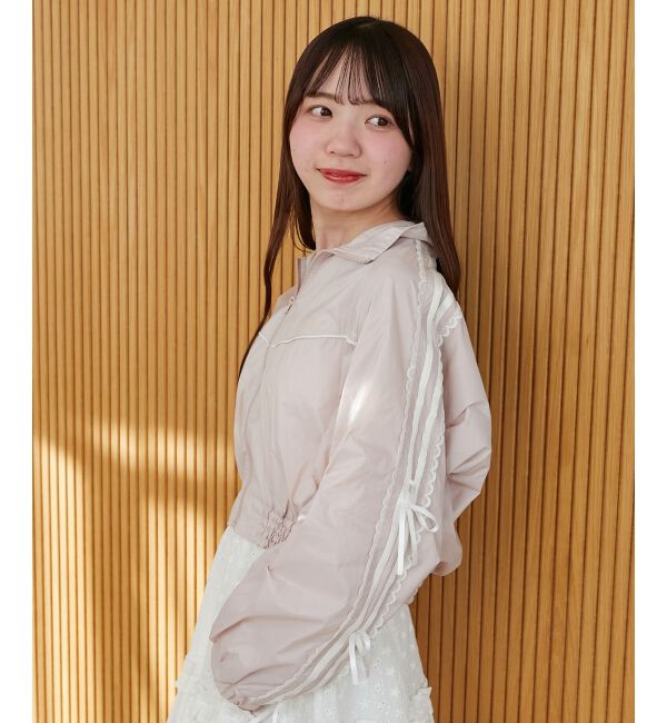  「リボンライントラックブルゾン」|ブルゾン・スタジャン|