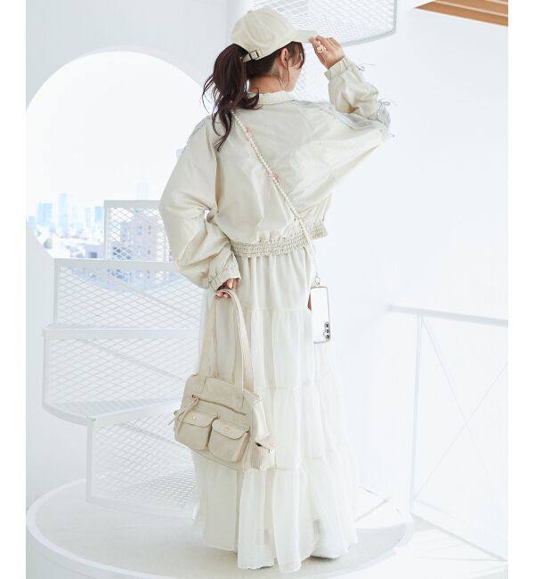  「リボンライントラックブルゾン」|ブルゾン・スタジャン|