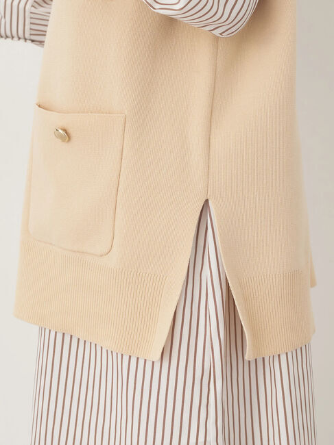 earth music&ecology「金ボタンニットベスト」|ベスト・ジレ|